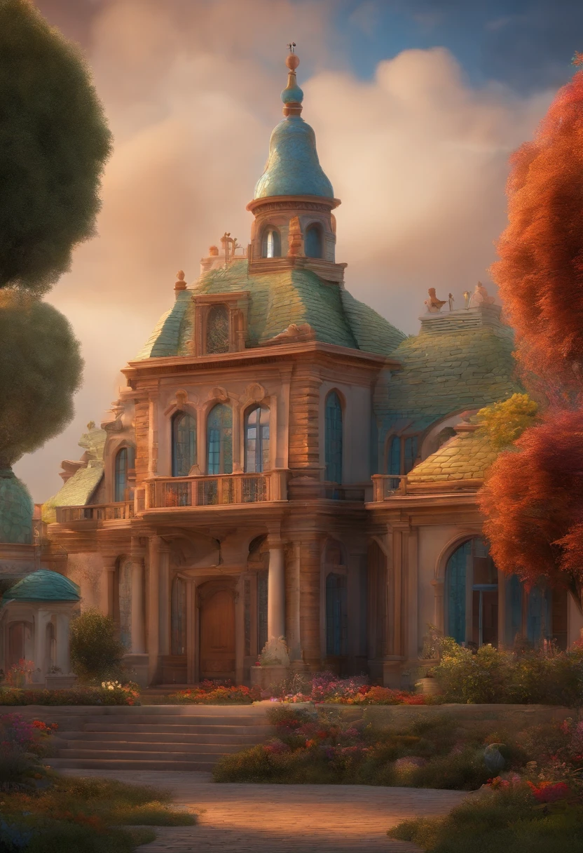 A Dream Architect Inspired by Pixar Animation, de perto. Facial expressions are captivating, com um toque de irrealidade.