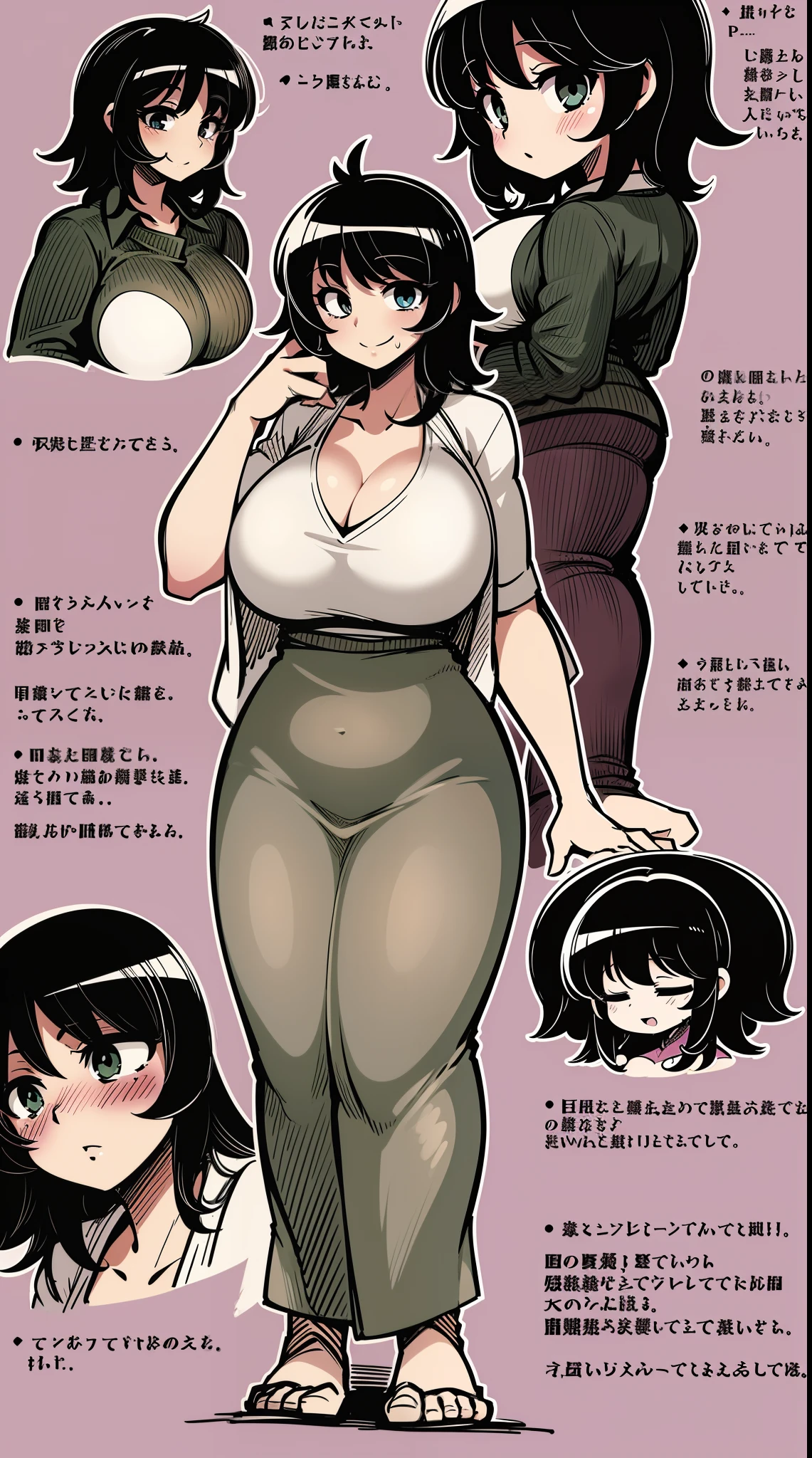 medium breast, messy hair, big hair, chubby female, robe, dress, black hair