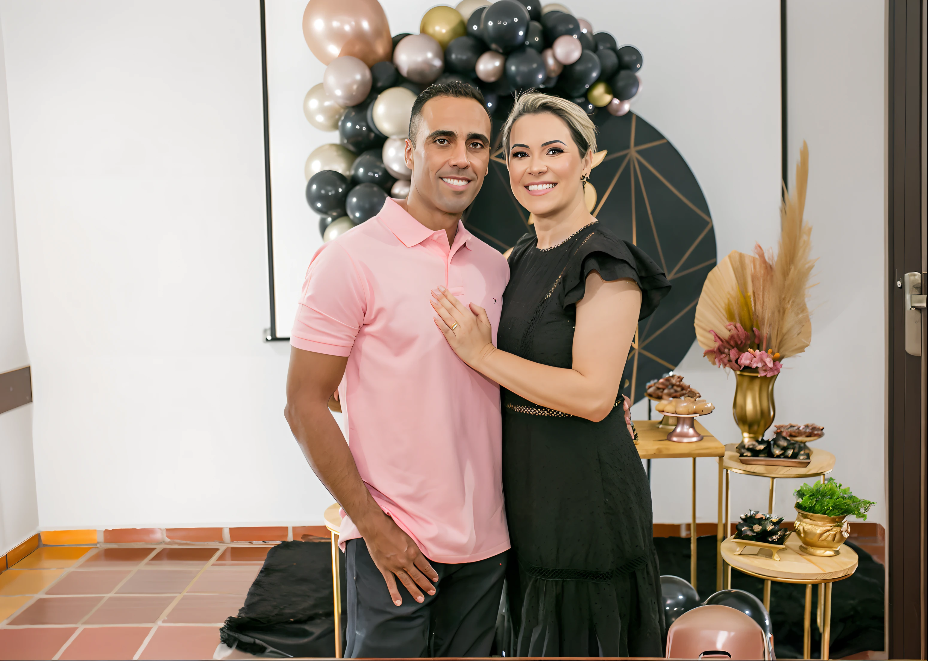 There are two people together in front of a table with balloons, Directed by: Lisa Milroy, Joel Torres, Karla Ortiz, Directed by: Carla Wyzgala, inspired by Gina Pellón, inspired by david rubín, Directed by: Jacqui Morgan, Directed by: Terese Nielsen, inspired by Cándido López, imagem de perfil, Directed by: Juliette Wytsman, Alex Miranda