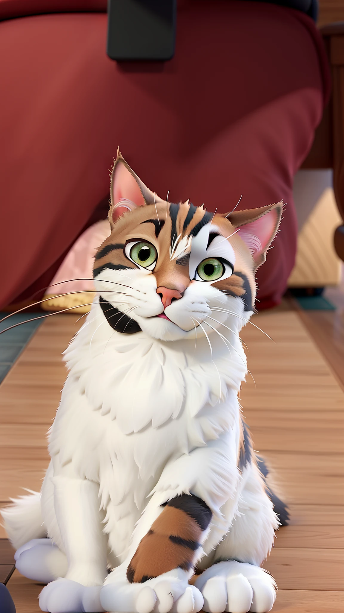 Gato estilo disney pixar , alta qualidade, melhor qualidade