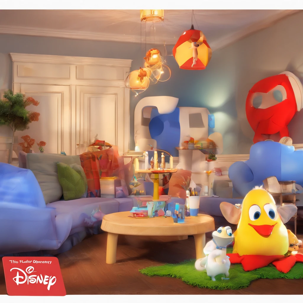 "Make a Disney Pixar-style picture, em 3d"
