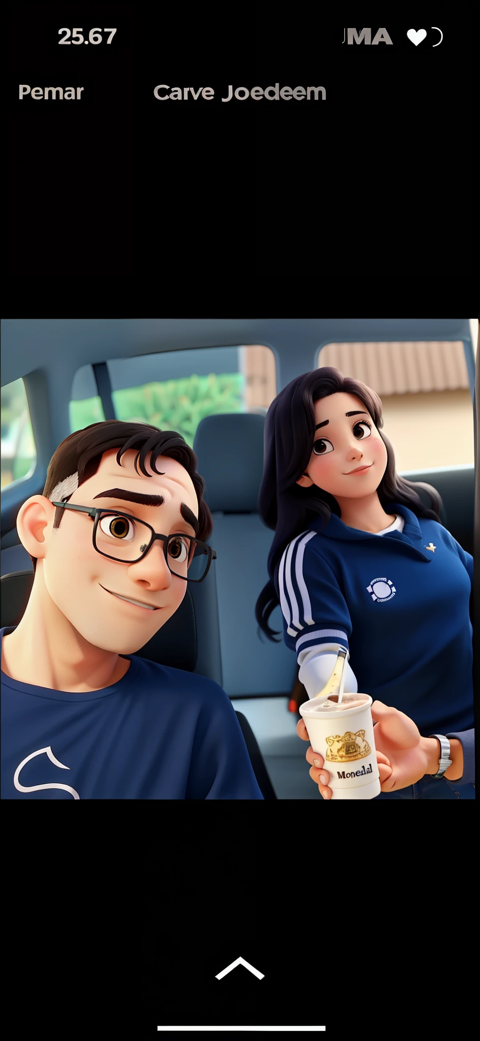 Um casal jovem