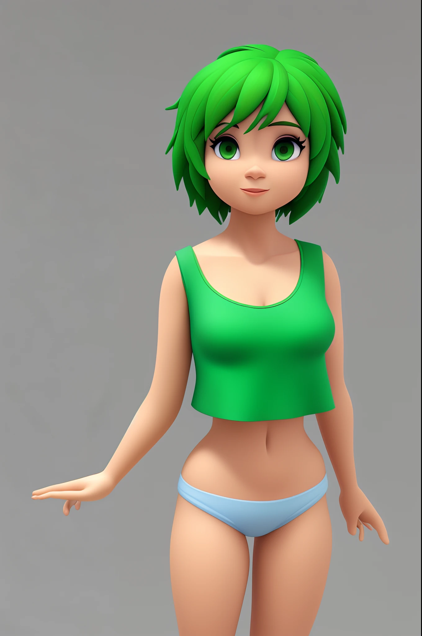 Personagem de desenho animado de uma mulher 35 anos, olhos verdes e grandes, usando uma camisa azul com listras brancas, cabelo loiro curto, uma personagem animada, Caractere estilizado, animation style rendering, 3D estilizado, Arnold Maya render, 3 d render stylized, toon render keyshot, Personagem 3D, Personagem 3D, 3d rendering stylized, 3 d character render, personagem de desenho animado, Personagem de close up, Pose de personagem, (Estilo Pixar) (master part:1.2) (Bokeh) (best quality) (pele detalhada) (textura detalhada) (8k) (argila) (Cinematic lighting) (foco nítido,Senta e vaza a parte superior do corpo