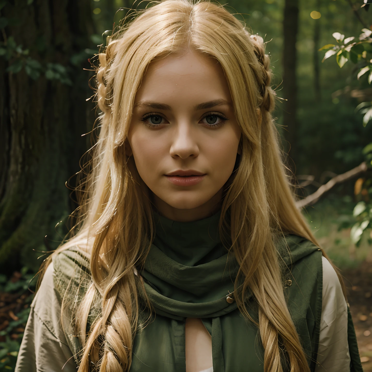 female blonde druid