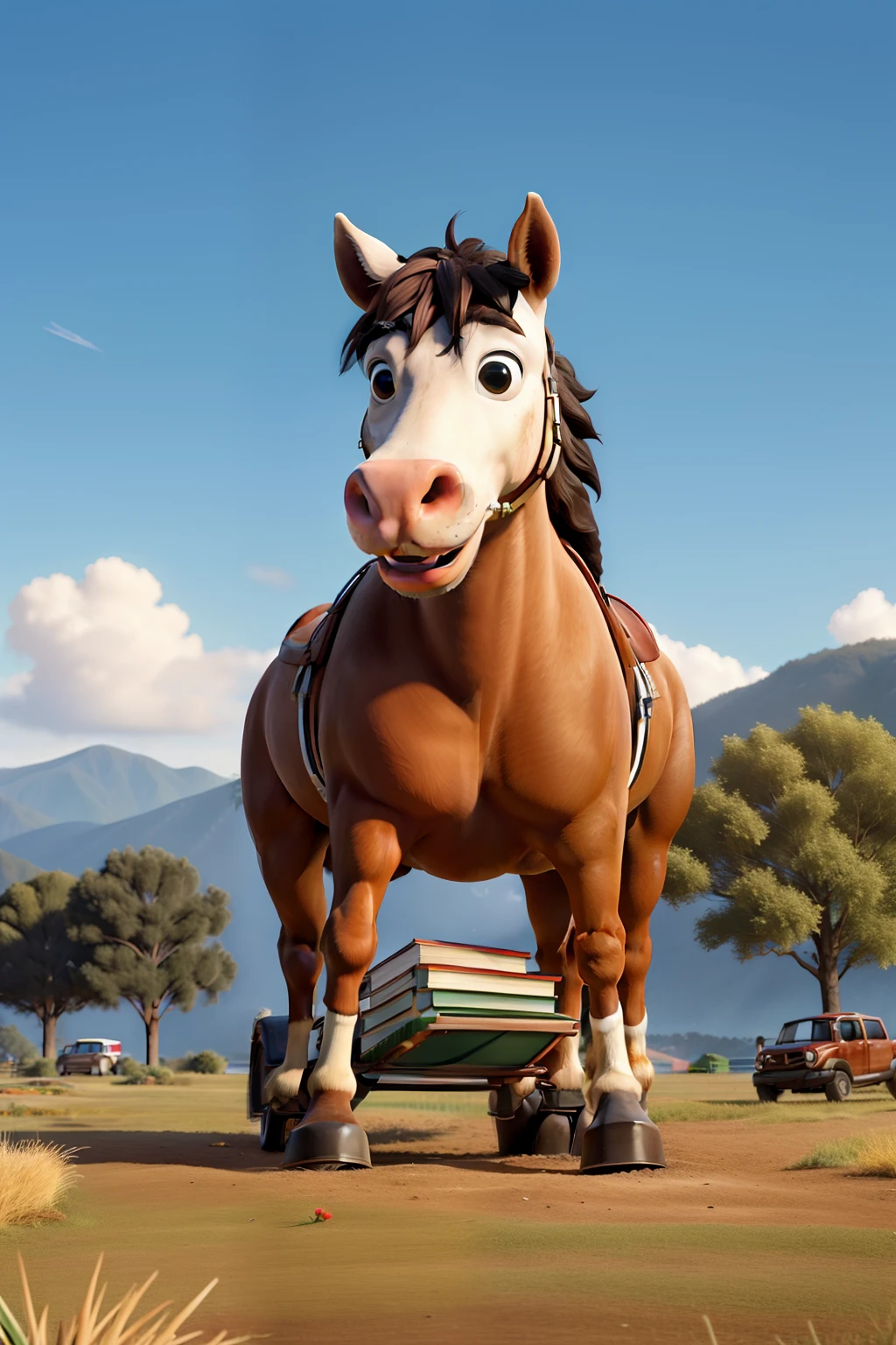 Title Us Horses, com cavalos livres no pasto. Sub title equine marketing and advisory.