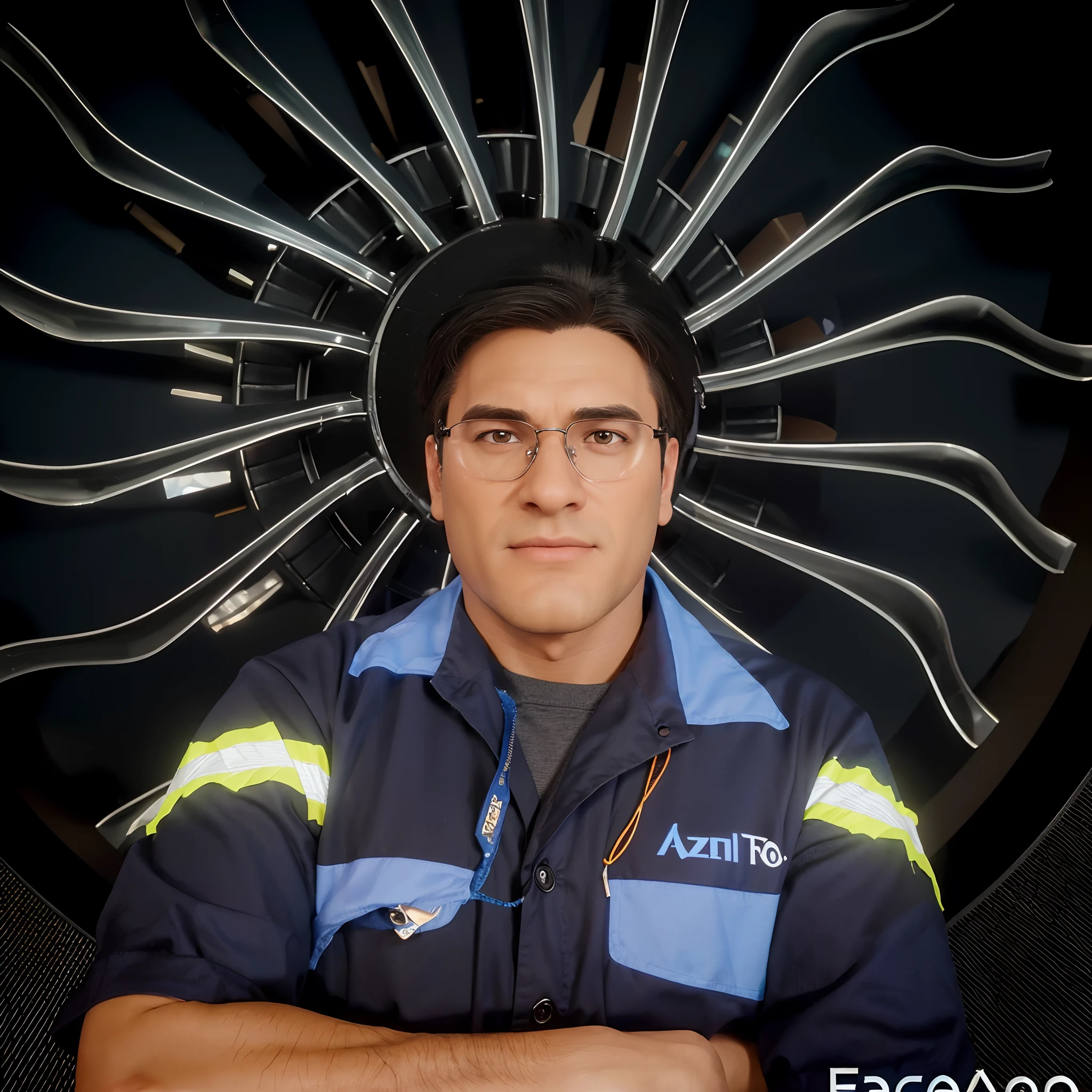 Cartoon character of a man wearing black glasses and a blue shirt, um personagem animado, Caractere estilizado, animation style rendering, 3D estilizado, Arnold Maya render, 3 d render stylized, toon render keyshot, Personagem 3D, Personagem 3D, 3d rendering stylized, 3 d character render, personagem de desenho animado, Personagem de close up, Pose de personagem, (Estilo Pixar) (master part:1.2) (Bokeh) (best quality) (pele detalhada) (textura detalhada) (8k) (argila) (Cinematic lighting) (foco nítido，Senta e vaza a parte superior do corpo