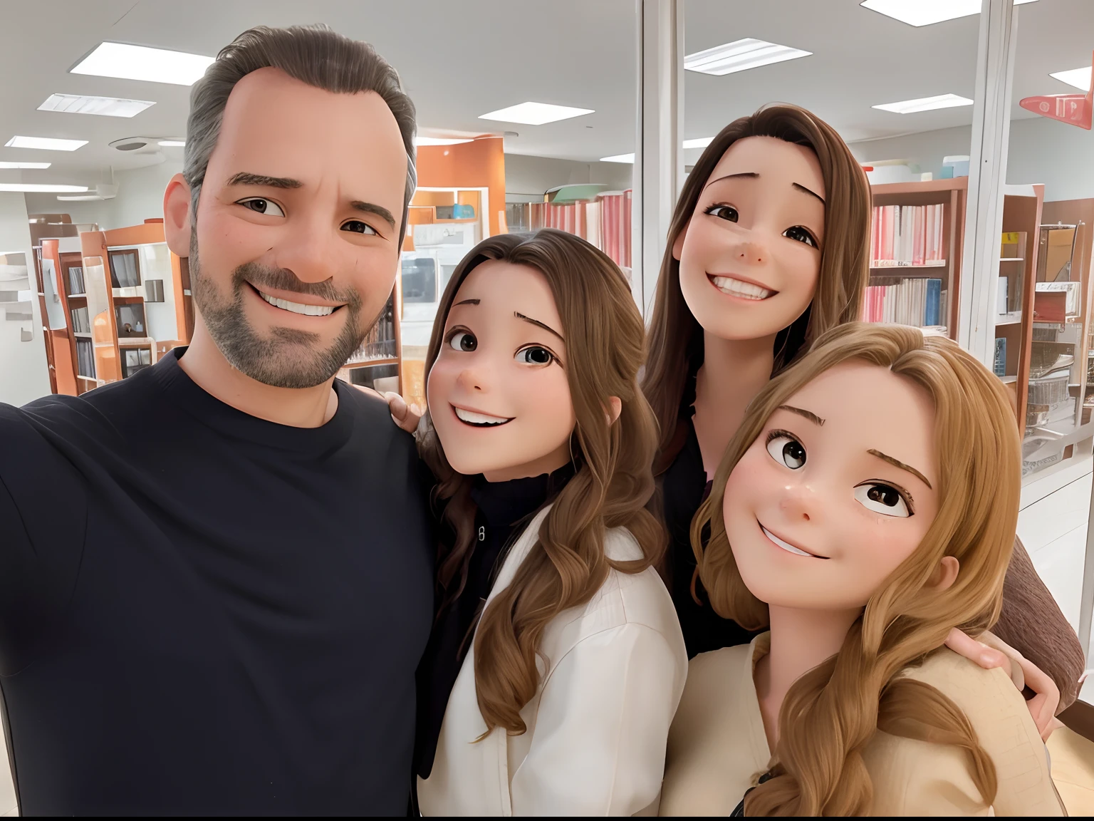 Happy family together