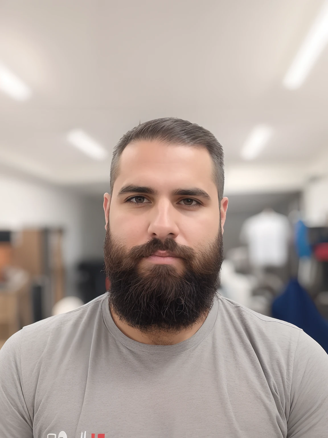 Homem com barba e camisa cinza em um quarto, Fotografia selfie 8k, barba cheia, cara com barba, barba grande, barba arrumada, barba pequena, Retrato tirado 8 K, homem com barba, homem barbudo, alguma barba, barba encerada, barba de barba, barba aparada, detailed unblurred face, barba despenteada, barba grossa