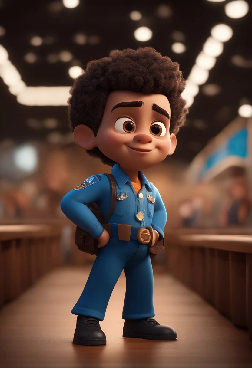 Personagem dos desenhos animados de um homem com cabelo preto, uma camisa azul, animation character, Caractere estilizado, animation style rendering, 3D estilizado, Arnold Maya render, 3 d render stylized, toon render keyshot, Personagem 3D, Personagem 3D, 3d rendering stylized, 3 d character render, personagem de desenho animado, Personagem de close up, Pose de personagem, (Estilo Pixar) (master part:1.2) (Bokeh) (melhor qualidade) (pele detalhada) (textura detalhada) (8k) (argila) (Cinematic lighting) (foco nítido