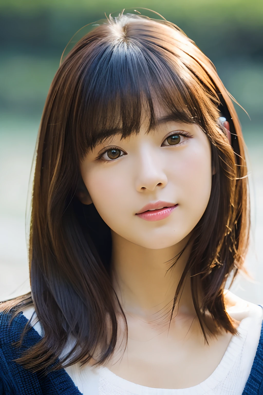 Close-up portrait of a medium-haired woman wearing a camisole、beautiful japanese female、Gorgeous young Japanese woman、beautiful young woman with、Asian Humans、A Japanese Lady、jaeyeon nam、beautifull asian girl ever、young adorable、ulzzangs、cute girl face、Portrait of a female idol in Japan、extremely beautyful girl、along the river