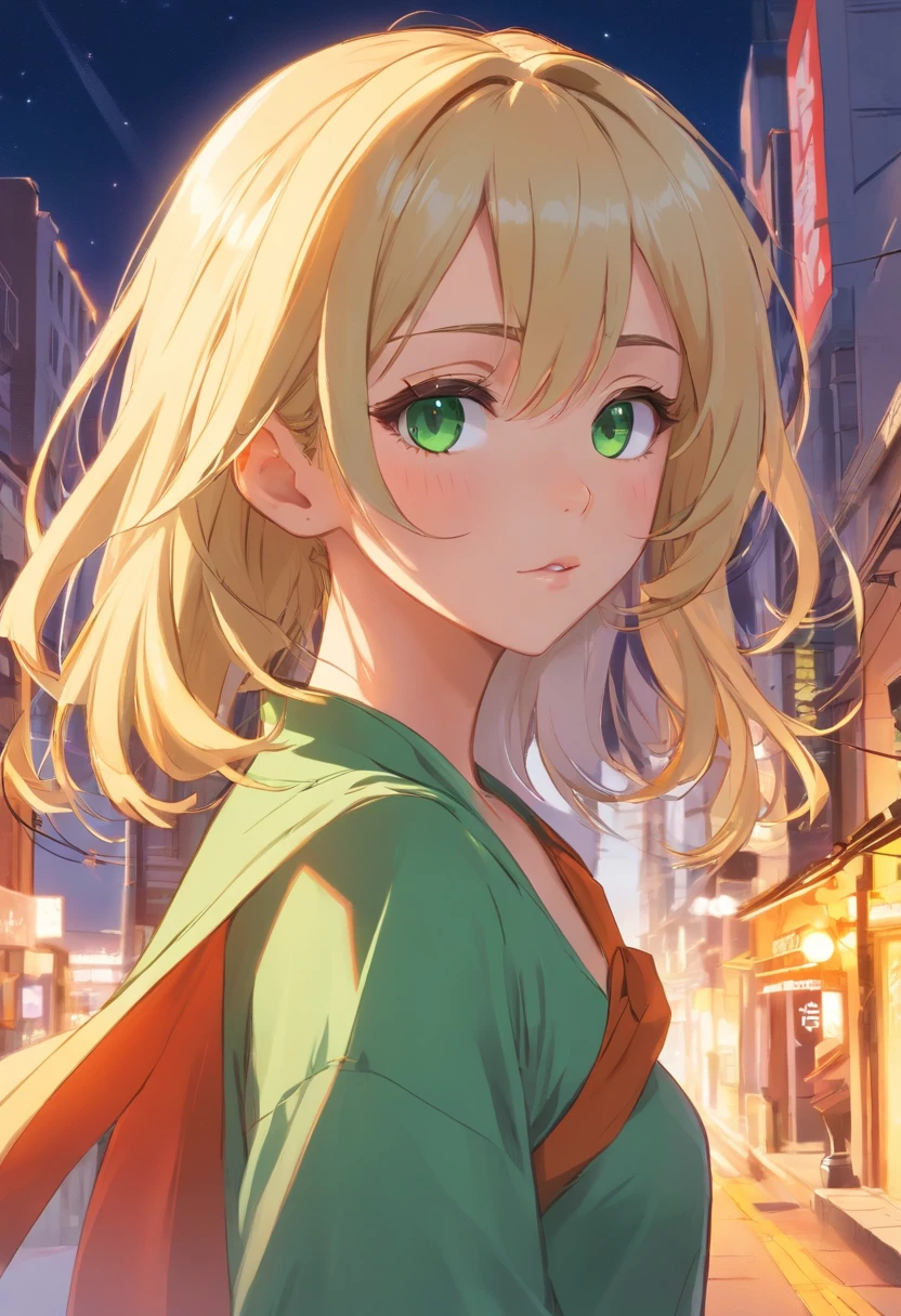 (comic book art style), (Soap-Committee on ArtStation art style), full body view, full shot, front view, back view, character design, character sheet, medieval peasant woman, blonde hair, green eyes, strong highlights, sharp outlines, sharp shadows, 8k, high quality, solid white background, (cell shading).