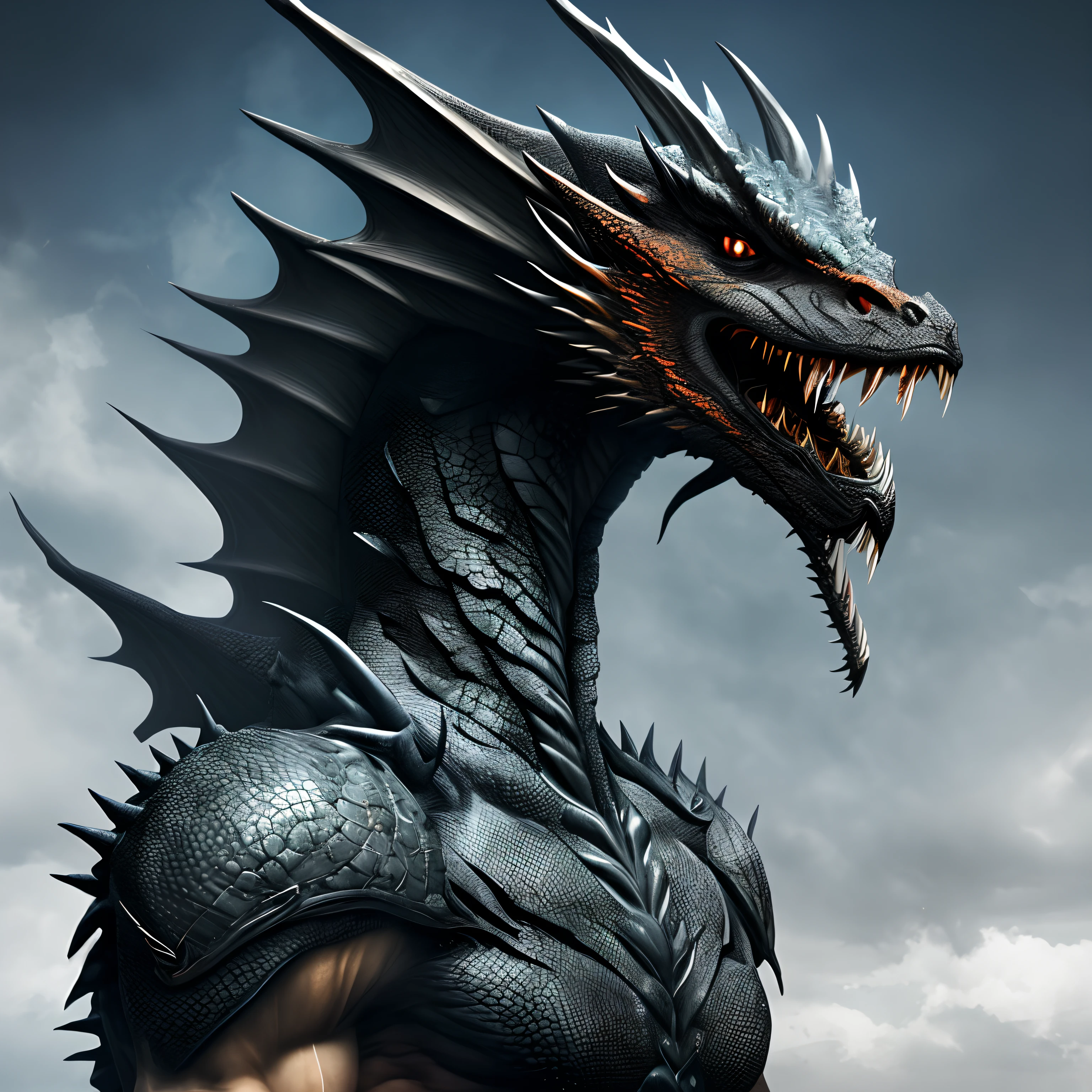 Realistic big dragon