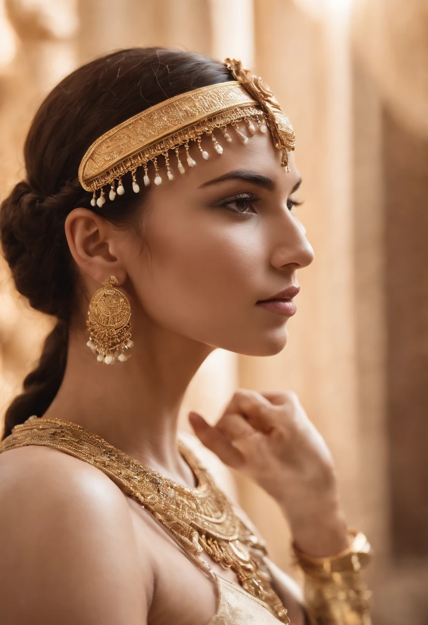 imagen png, fondo blanco cleopatra futurista