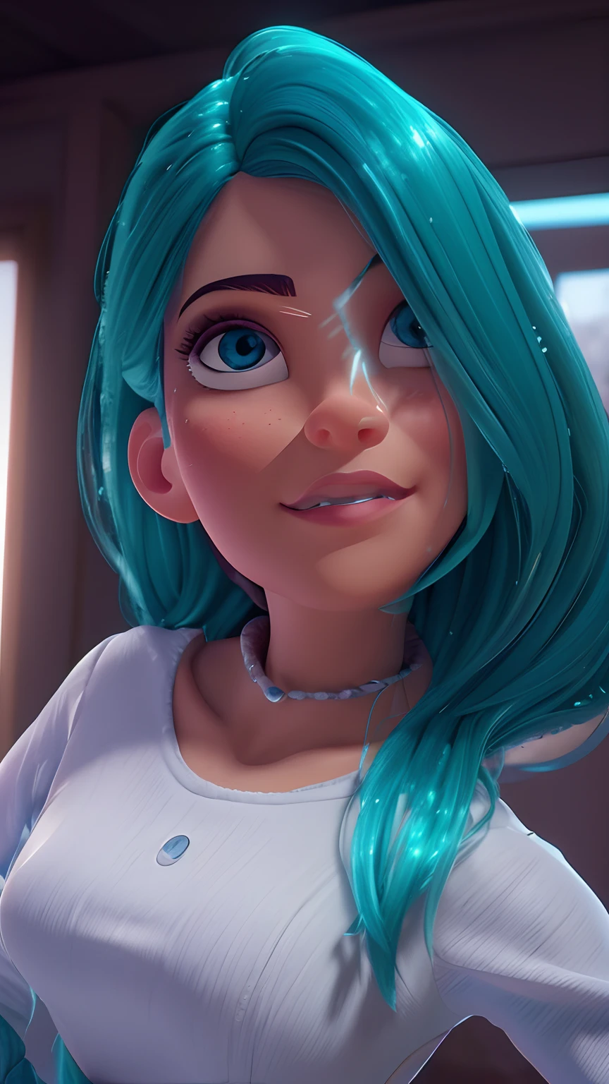 (best quality,4k,HDR),Estilo Pixar,Jovem de 26 anos,Retrato natural,deslumbrantes olhos verdes,pele clara,cabelos pretos lisos,Businesswoman,terno preto formal,beautiful face,Delicate features,lovely smile,postura confiante,iluminada pela luz suave do dia,fundo do horizonte da cidade,sombras sutis,dynamic compositing,cores vibrantes,meticulous attention to detail,Playful behavior, mas profissional,atmosfera acolhedora e convidativa,Flawless rendering,Texturas realistas,ultra-detailed facial expression,Expressive eyes and lips,olhos cintilantes com uma pitada de travessura,fios de cabelo macios e brilhantes,Subtle makeup enhancing your natural beauty,terno perfeitamente adaptado acentuando sua figura,sofisticado, but affordable,Creative and inspiring spirit,Portrait Capturing Your Ambition and Determination,Intense focus and movement in your eyes,movimento gracioso e postura equilibrada,Creating a sense of movement and energy in the artwork,Breathtaking clarity and sharpness,efeito tridimensional imersivo,perfect  lighting,Illuminating your features in a flattering way,paleta de cores equilibrada e refinada,com estalos de tons vibrantes,melhorar o impacto visual geral,Finding the right balance between realism and stylization,showing her in a moment of triumph and confidence,uma obra-prima atemporal,showcasing the beauty and strength of the modern woman.