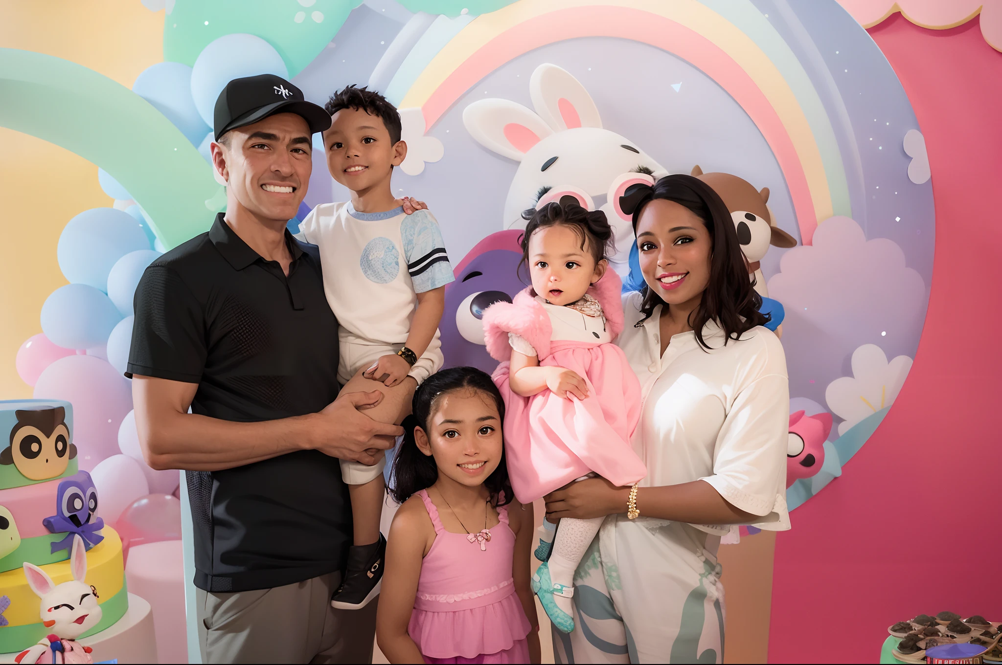 There are some people who are posing for a picture, Happy family, fami, garotada, trending ,, childrens, feature, cabrito, imagem retrato, facebook post, Detalhes adicionais, zona de descoberta, pano de fundo, Foto tirada com Nikon D 7 5 0, Foto tirada com Nikon D750, Riyahd Cassiem, 2 0 1 8, 2018