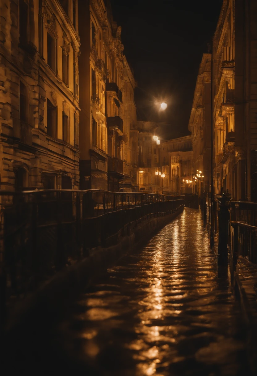 a city with buildings made of different, gold, diamond, river streets and looks like a wondrous Gold land
