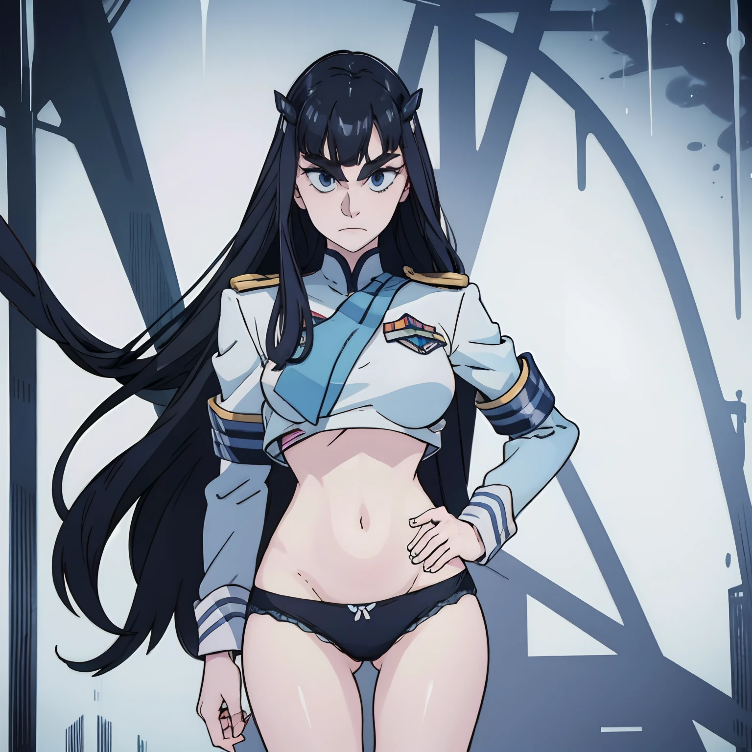 (explicit content warning) [(master part: 1.1, best quality: 1.1), Shy student in uniform showing off, emphasis, Panties, up to, ligeiramente 0.8 cabelos dourados, cabelo curto, olhos azul brilhantes, Wet,