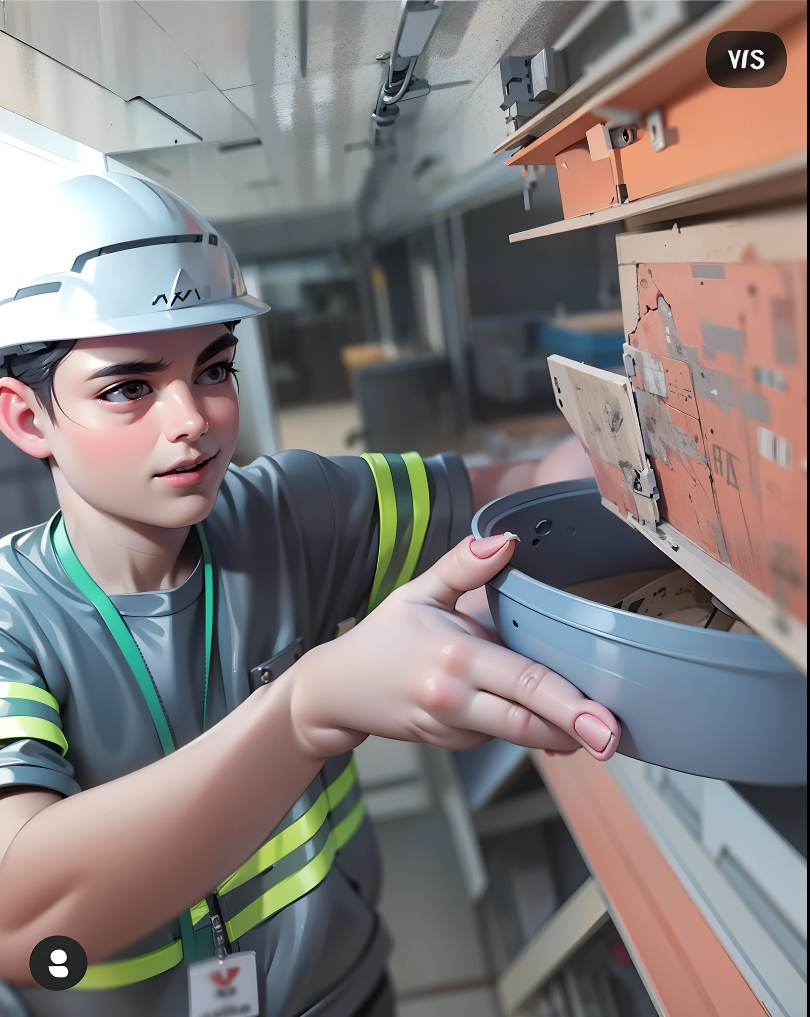 Aqy,On-site construction of substation road,fotografia,Corpo humano inteiro