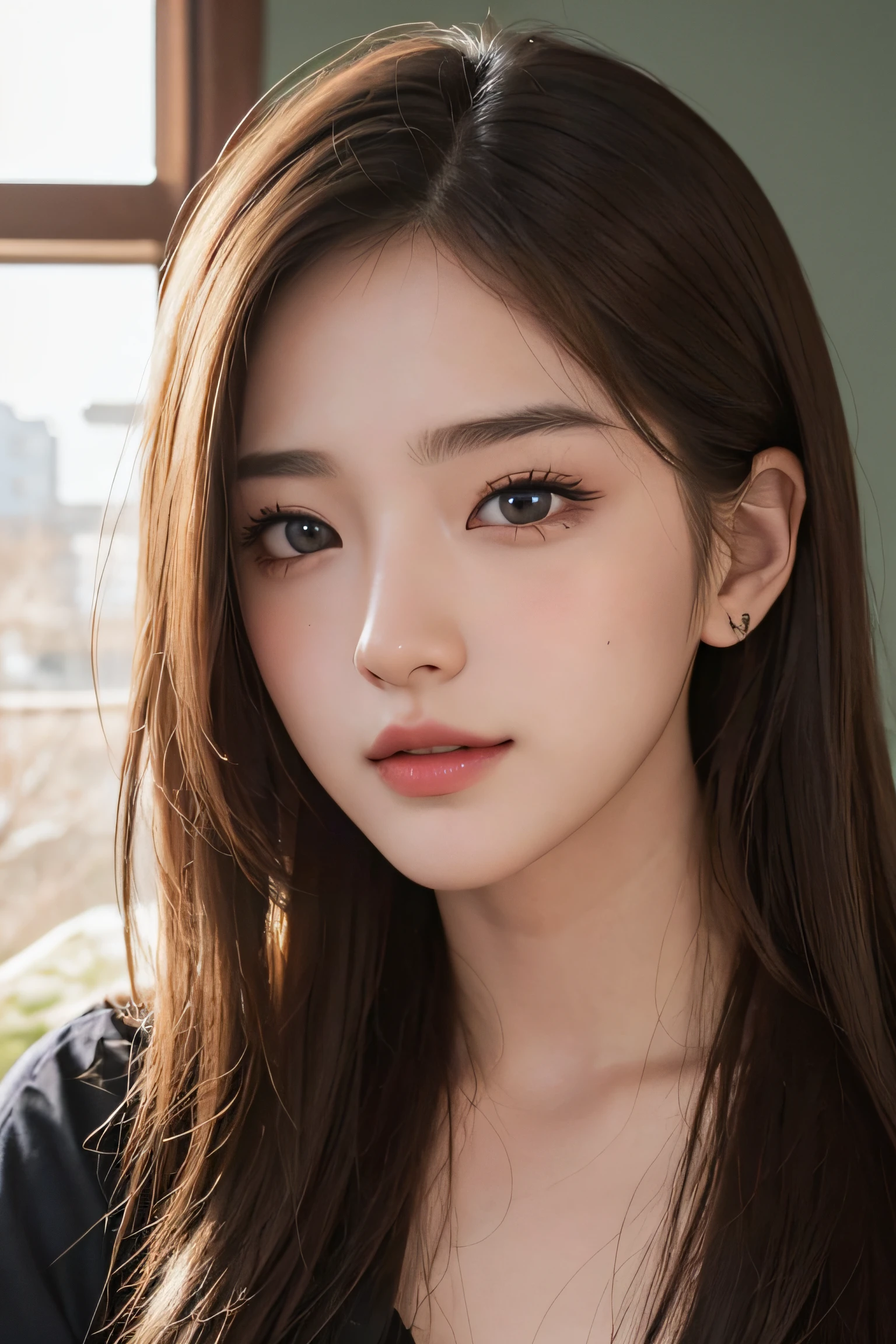 masterpiece, best picture quality, high quality, beautiful girl, Japanese, Japanese school girl, popular Korean makeup, detailed, swollen eyes, detailed eyes, detailed skin, beautiful skin, ultra high resolution, (reality: 1.4), very beautiful, slightly younger face, beautiful skin, slender, (ultra realistic), (illustration), (high resolution), (8K), (highly detailed), (best illustration), (beautifully detailed eyes), (super detailed), (wallpaper), (detailed face), looking at viewer, fine details, detailed face, pureerosfaceace_v1, smiling, looking straight ahead, looking straight ahead, angle from waist up, realistic photo, bright lighting, professional lighting, blonde, long hair, dark abandoned, big red moon, gorgeous red and black dress, mature woman,キスショット・アセロラオリオン・ハートアンダーブレード