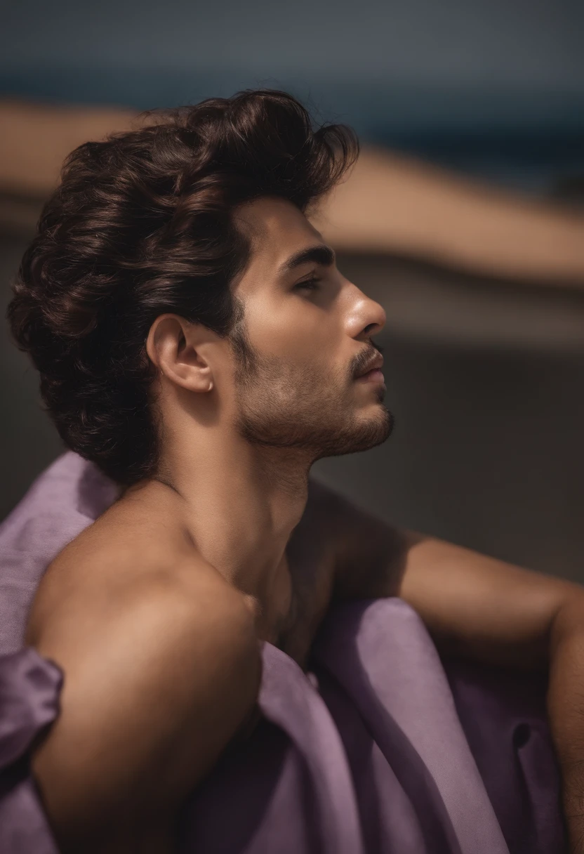 1 menino, menino bonito, cabelos pretos, Comma hair, Comma hair on forehead, cabelo coreano, estilo de rua, Capuz roxo, reluzente, olhos vermelhos, Olhando para o Viewer, parte superior do corpo, shy face