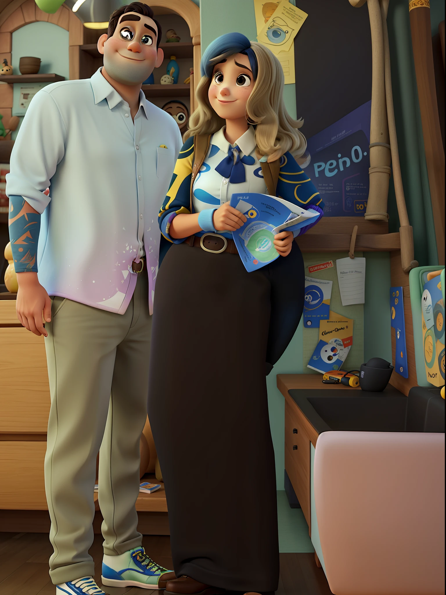Estilo Pixar, alta qualidade