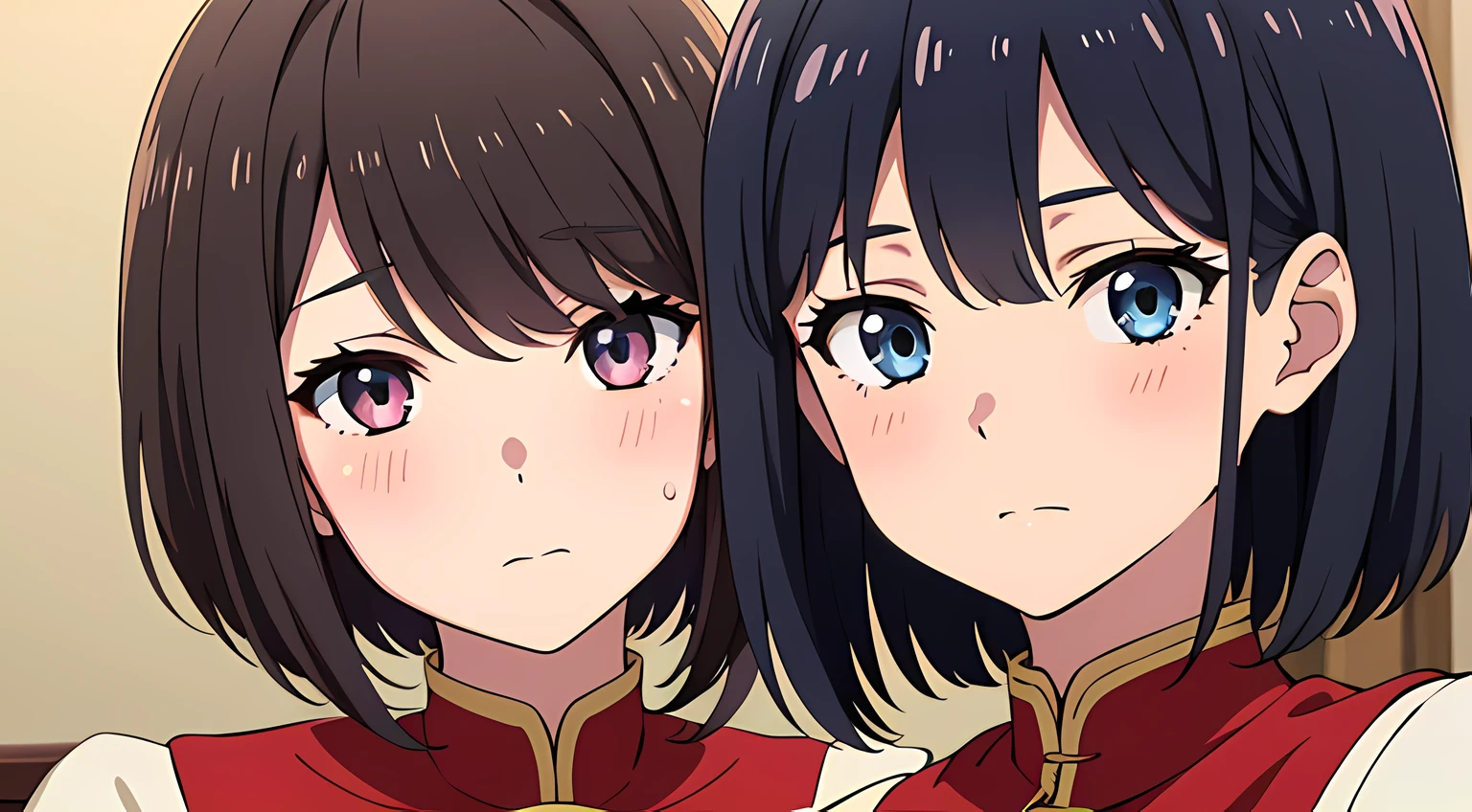 NSFW,1 girl,Nekone、Long Hair、Brown Hair、(Red Eye:1.3)、ribbon、Animal Ears、Twin tails、ヘアribbon、Mole、目の下のMole,(High-quality lingerie:1.5),(Perfect hands),(Perfect Anatomy),(masterpiece),(highest quality),Embarrassed,blush,(Sexually aroused face:1.5),Flag shed