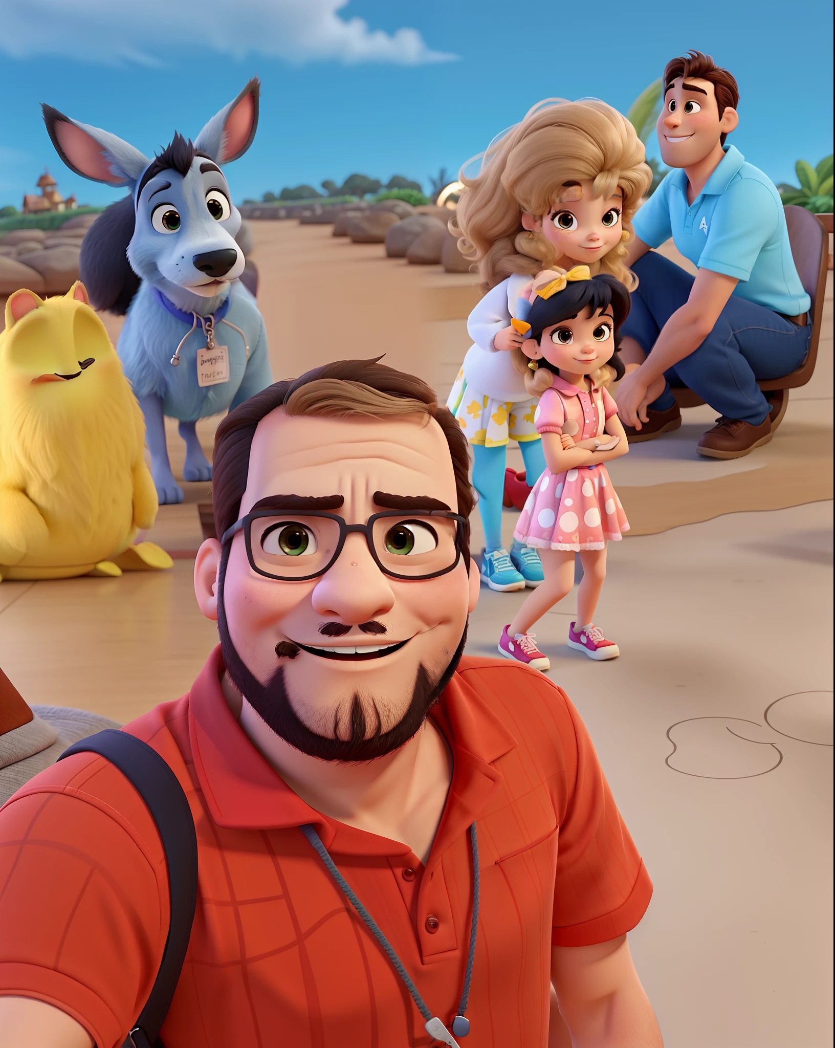 Casal estilo Disney pixar, alta qualidade, melhor qualidade