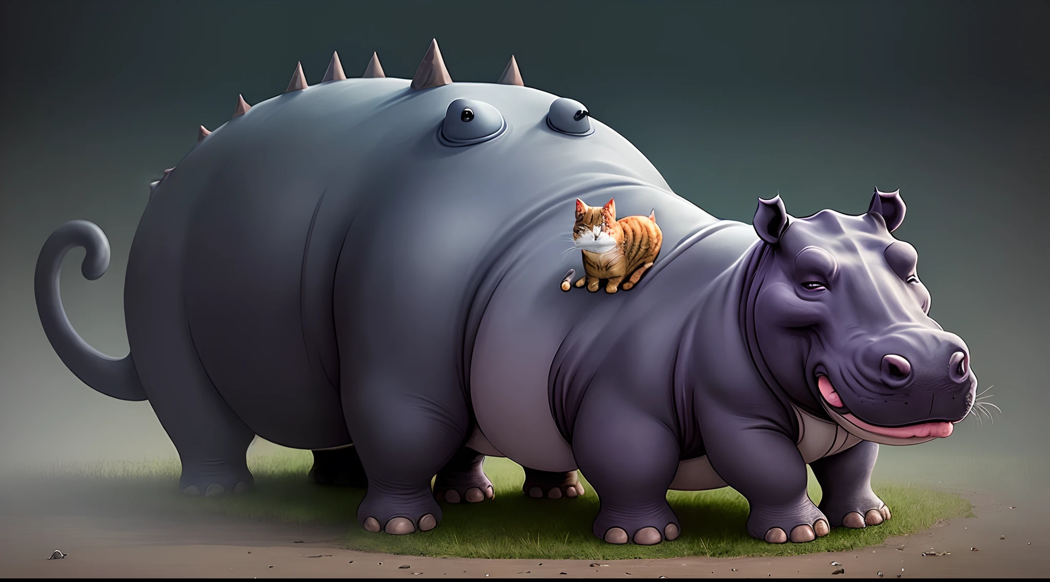 Cat and hippo hybrid