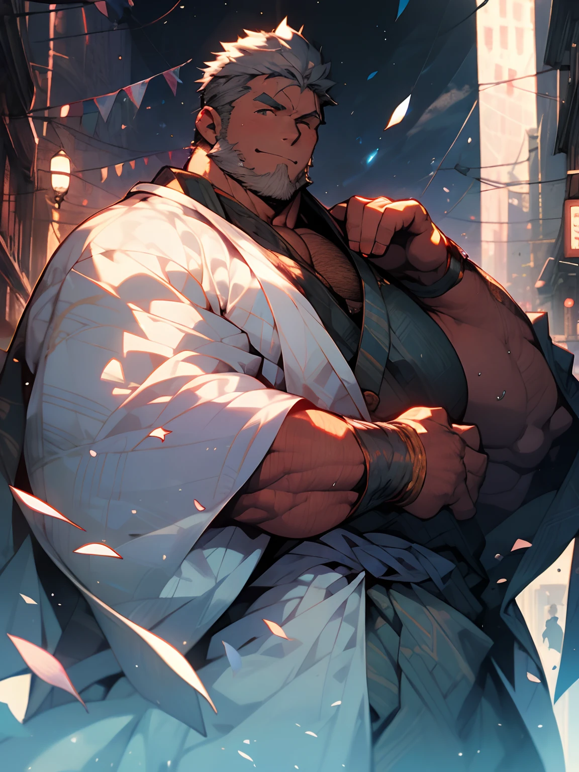 detailed large kawaii manly anime eyes concentrated in kuchiyose ninjyutsu, skyscraper colorful rainbow neon lights effects, ancient library for botanical magic in forest of glowing crystal, kawaii moe anime 8K, undercut, faux hawk, very short black hair, Ivory babyface super buff muscular ninja wear black jacket on shirtless hunky body possession by Venom, majestically tenting the huge beefcake crotch, board meaty thigh, round huge buttocks, enlarged glans, ton of makimono books of summoning circle for ritual in japan, trending on pixiv, kawaii moe anime
