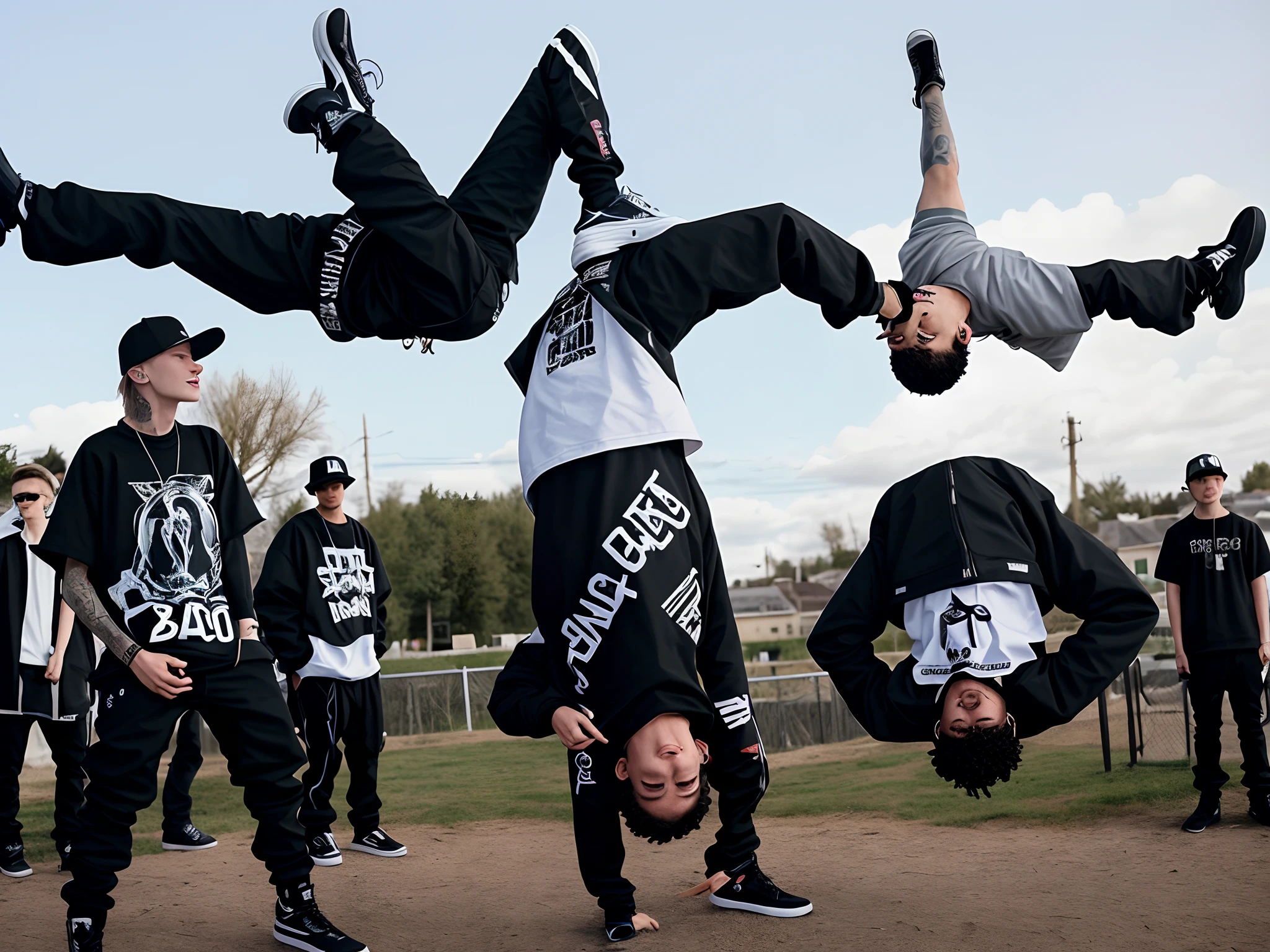 bladee and ecco2k doing a backflip
