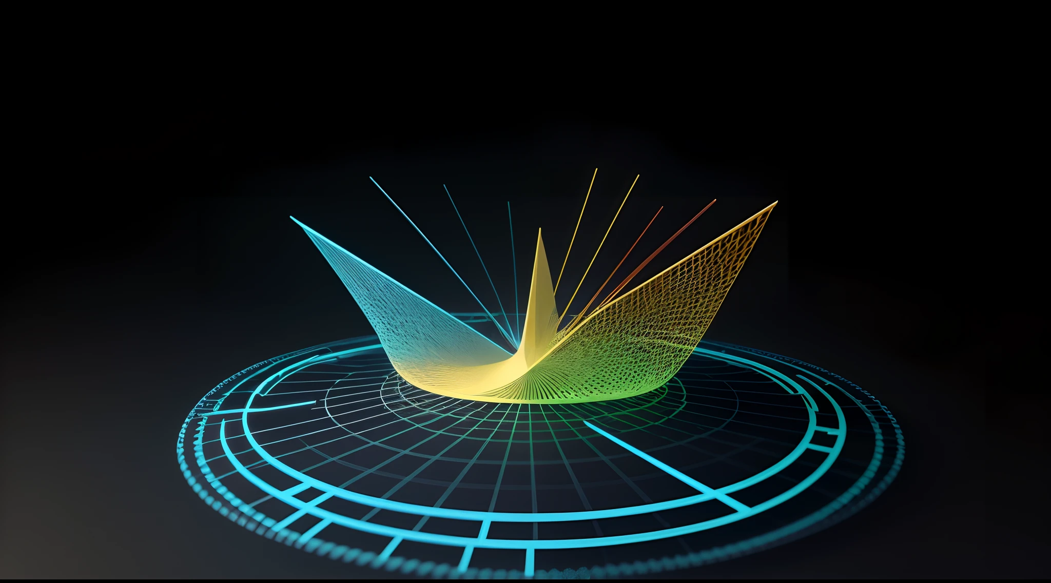 Engaging 3D visualization featuring stunning graphs、glinting