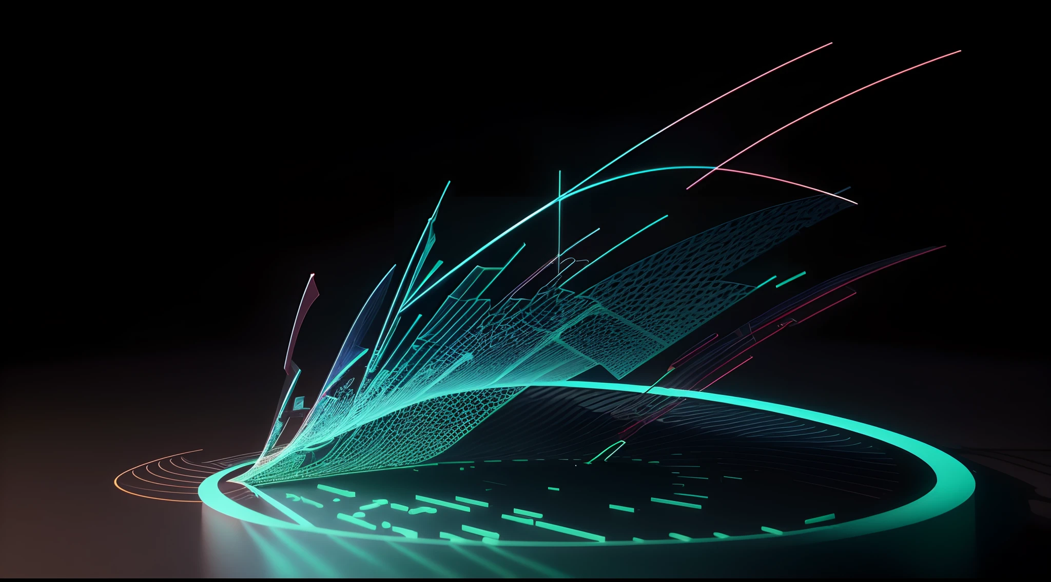 Engaging 3D visualization featuring stunning graphs、glinting