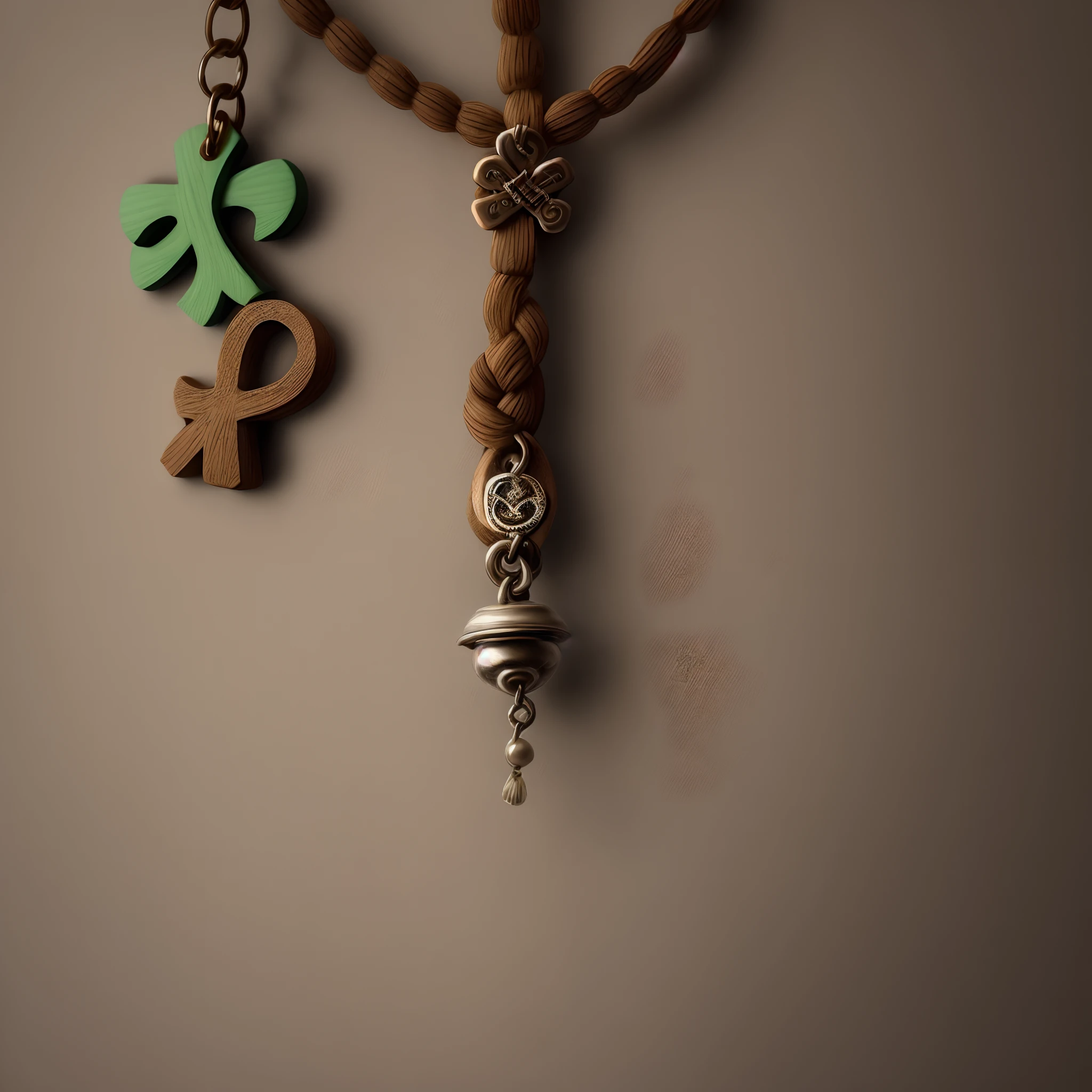 Rosary hangin on an irish knot
