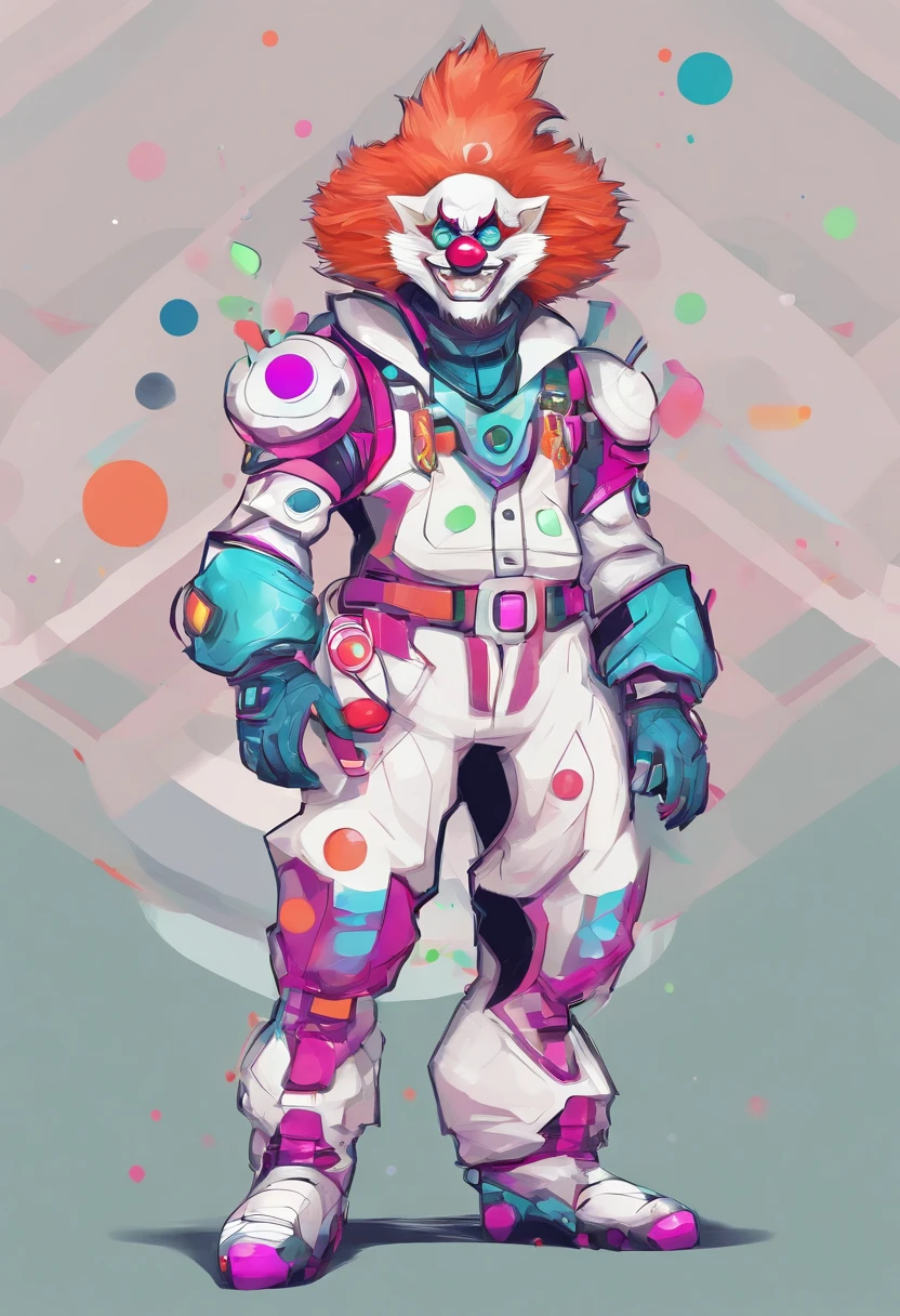 Cute clown furry