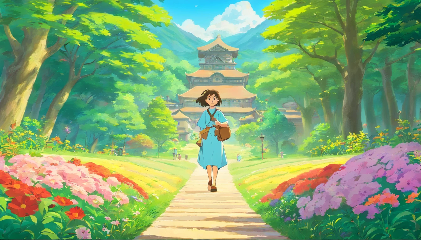 A background full of childlike innocence, Luminism, Ghibli-like colours, bloom, masterpiece, UHD, ccurate