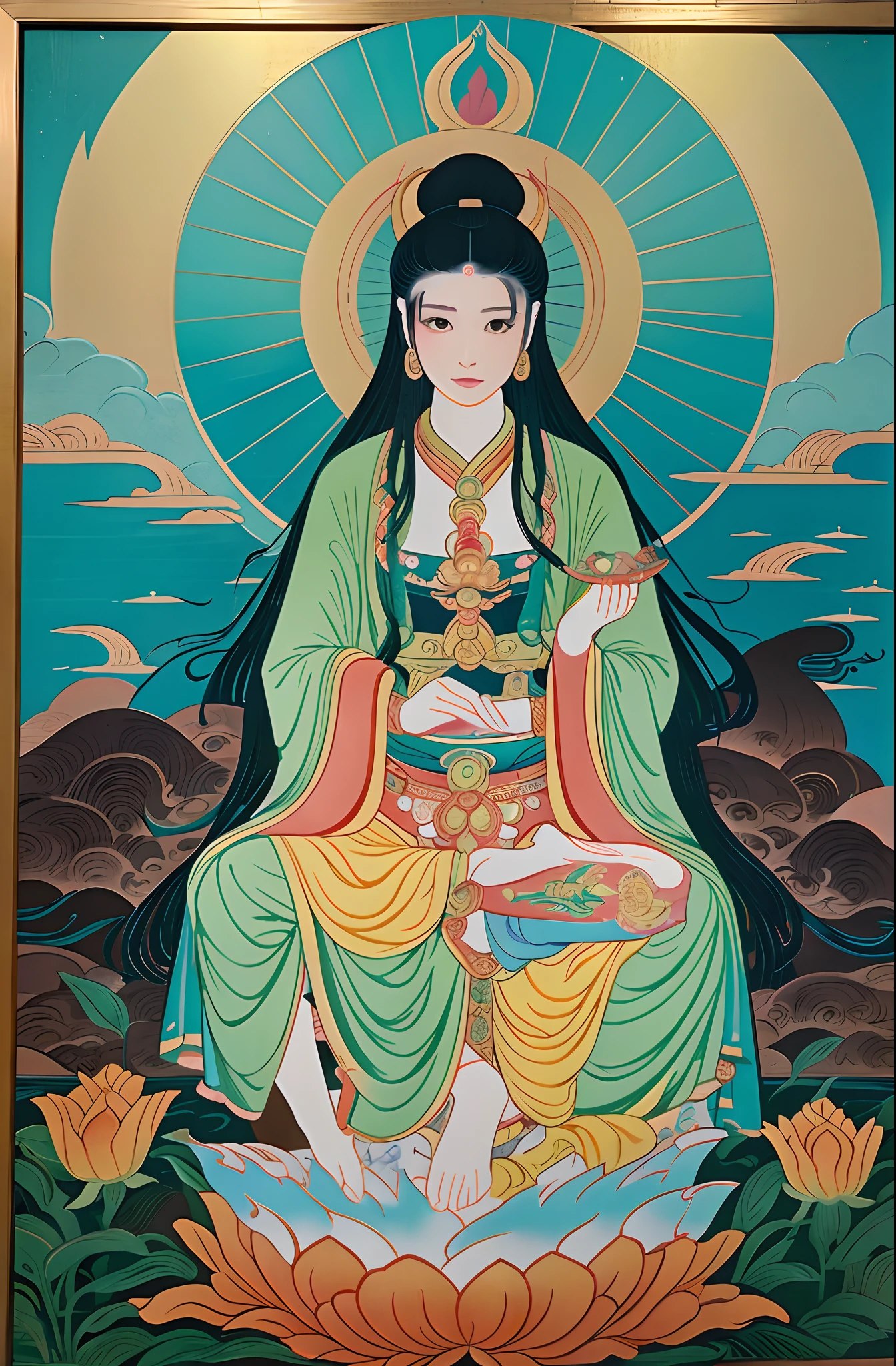Gentle Beautiful fece You can see the front goddes jpn