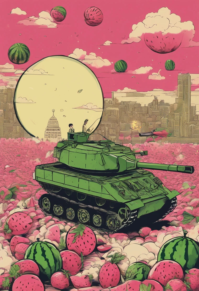 Palestinians put watermelons in bomb tanks and attack Israel with them. Watermelons instead of bombs will destroy Israel. Bomb replacement watermelon WILL DESTROY ISRAEL'S BUILDINGS