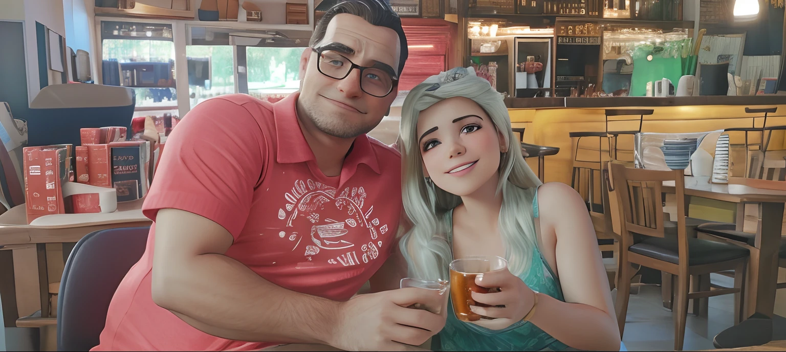 Casal brindando