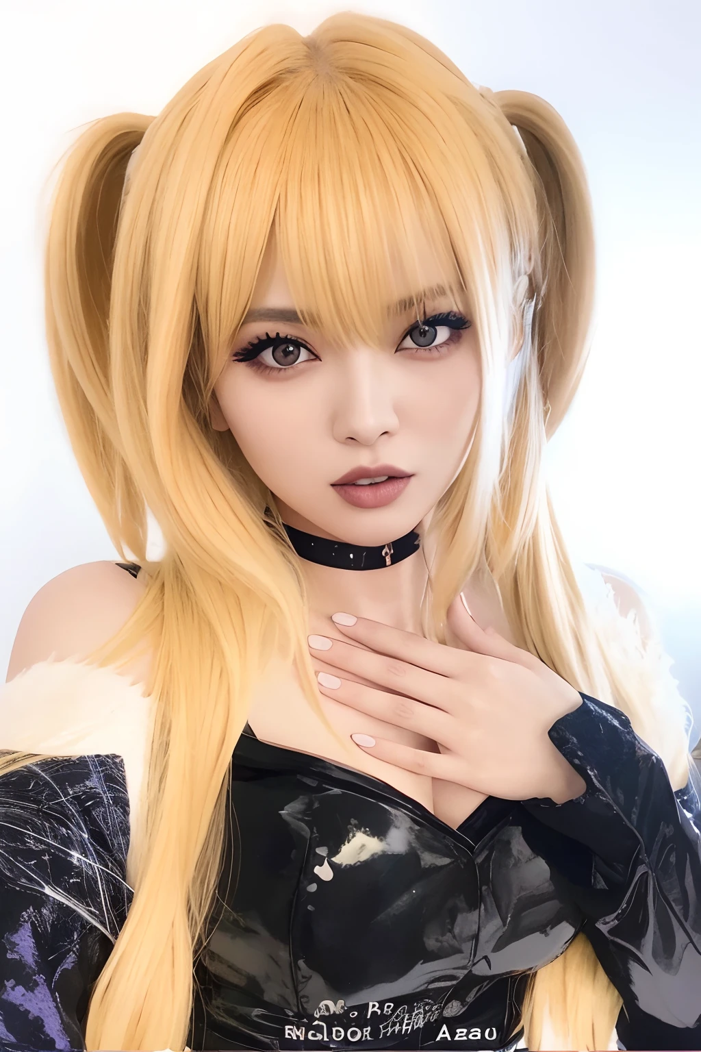 Menina de cabelos loiros com um top preto e luvas pretas posando para uma foto, Massa Amane, Massa Amane , Anime Garota Cosplay, Ahegao, ( ( Massa Amane # ) ), cara Ahegao, Menina anime na vida real, Anime cosplay, 1 7 -  - old ae goth girl, Anime Waifu, Lalisa Manobal, Inspirado em anime