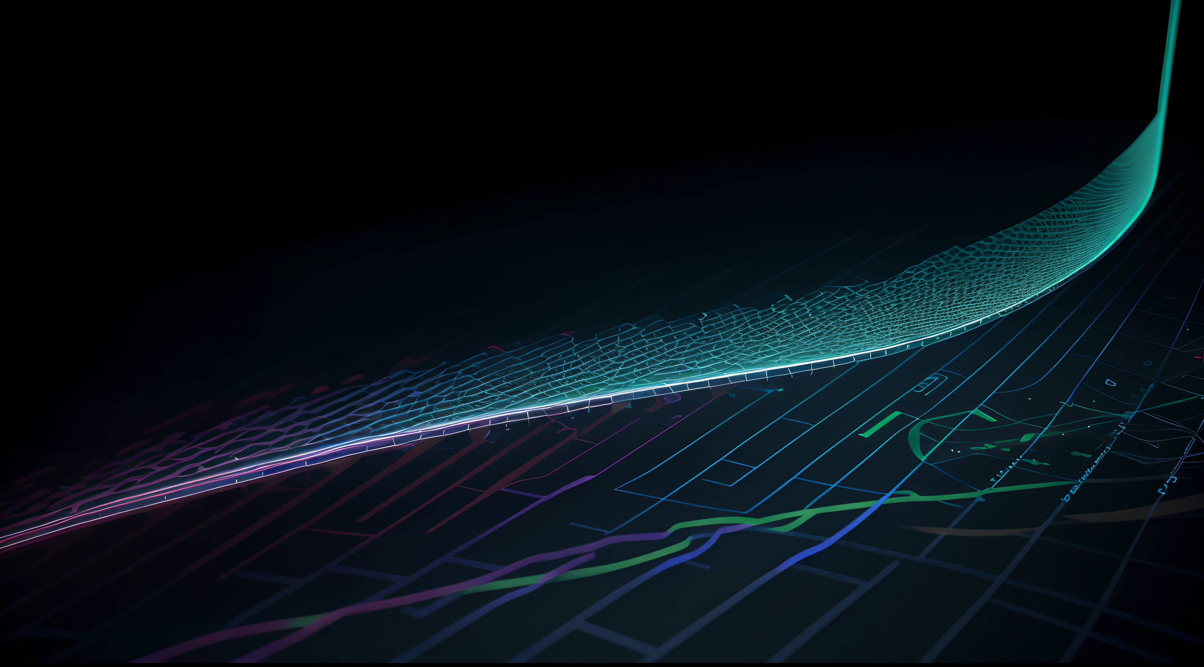 Engaging 3D visualization featuring stunning graphs、glinting