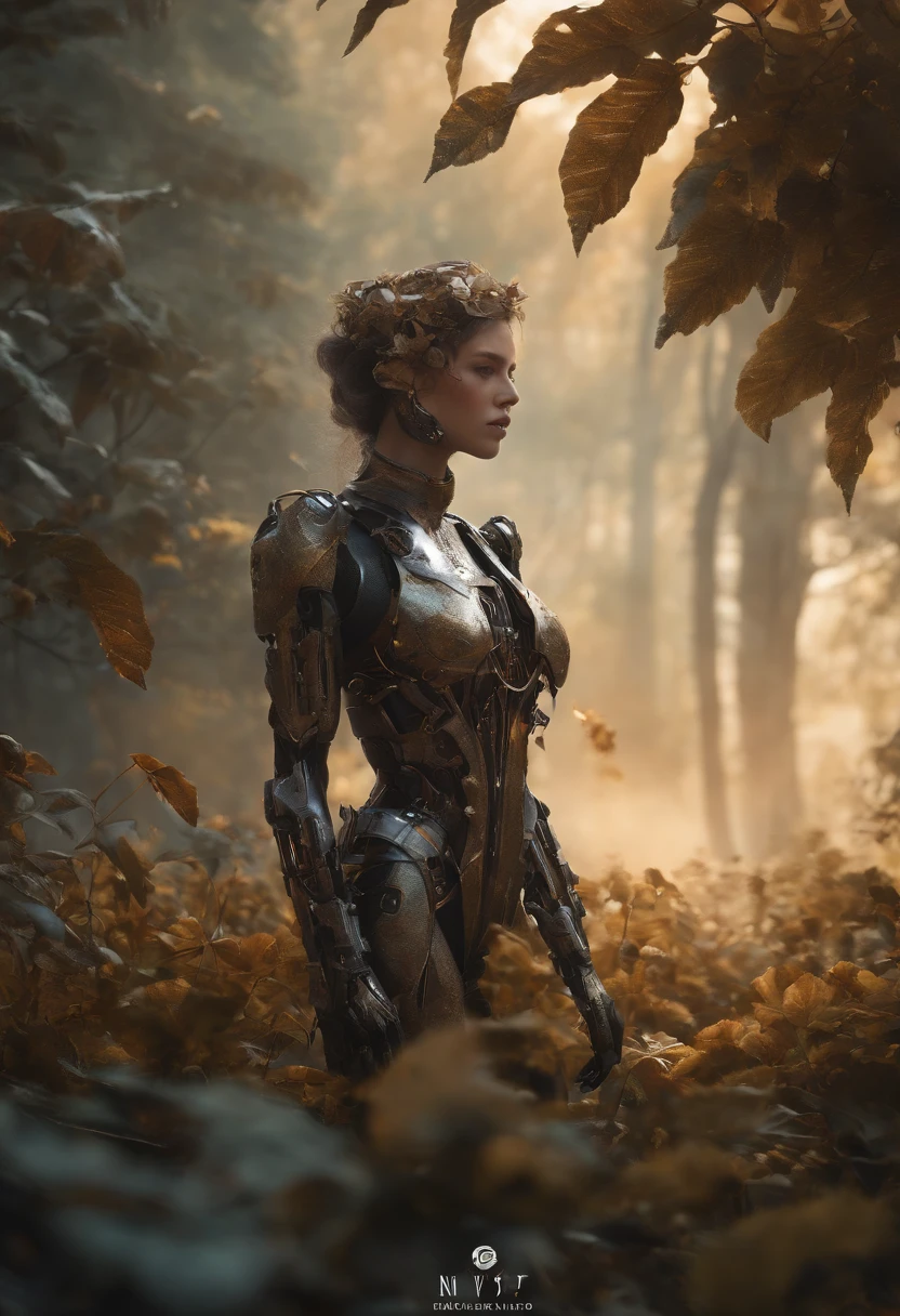 gorgeous undressed botanical cyborg in dry flowers, atomata, android, bokah diadem, damaged suit, dameged mask, cracked glass, scratche screen,damned lands,yule heaven, forgotten person,biomechanical cyborg, 8k resoultion, cinematic style digital art render with mechanical and futuristic details, Sci-Fi, hyper realistic , post apocalyptic, damaged, surreal,surreal, withered nature, withered plants and leaves , dried , sunset,blurred environment background, (perfectly shaped eyes:0.8), portrait, digital art, concept art, post processed, dynamic lighting, (painted by bochen and wlop, stylized by nixeu and greg rutkowski), trend on pixiv, perfect composition, cinematic, majestic, detailed, sharp details, sharp focus, perfect anatomy, shiny, masterpiece, award-winning photography, fine-tuning face, masterpiece, art by yoshiyuki sadamoto and matt banning
