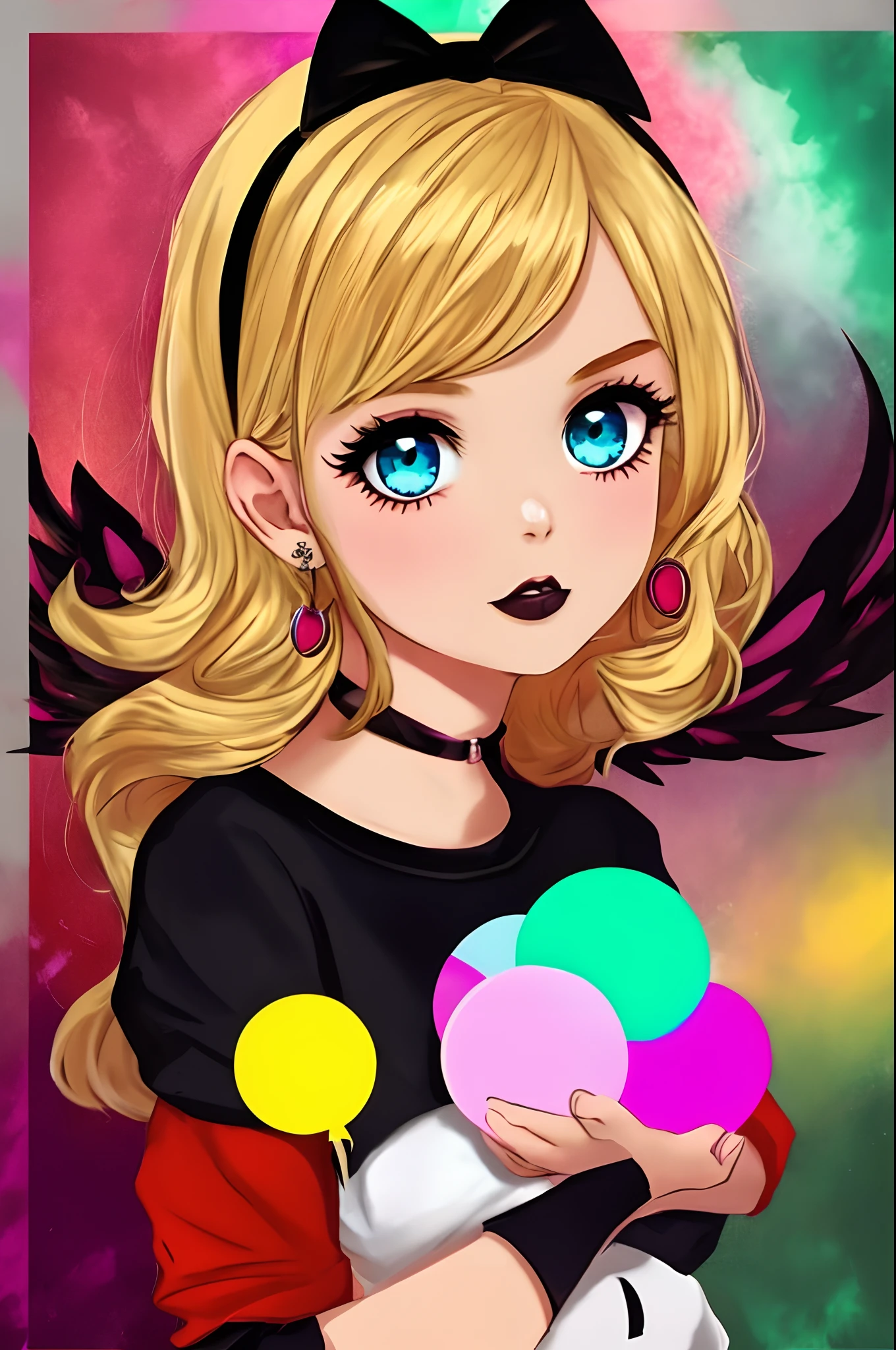 Powerpuff girl blonde girl goth satanist satanic