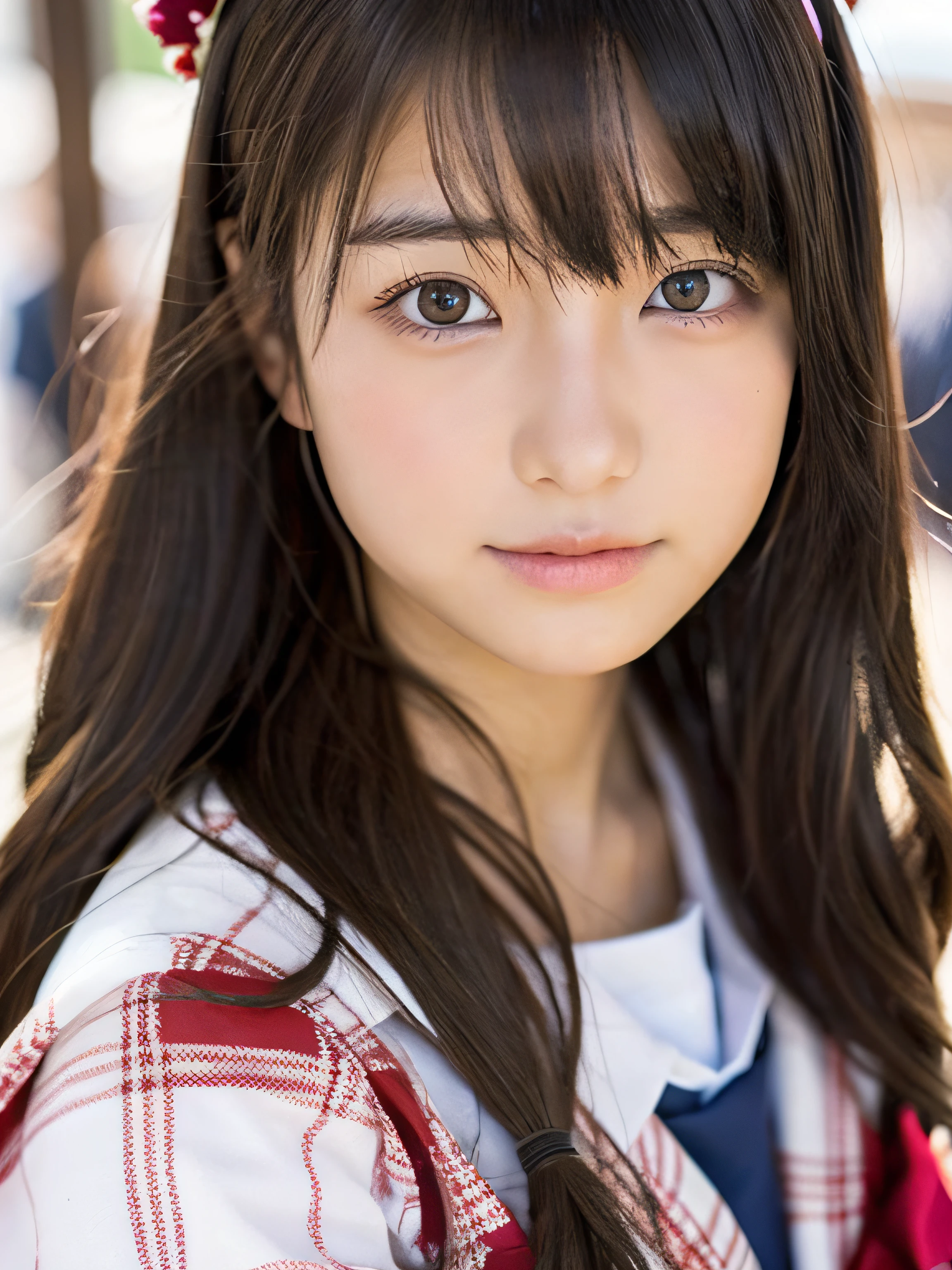 Masterpiece、Ultra-high resolution、Ultra HD、8K、Fine-grained skin type、Japanese junior high school girls