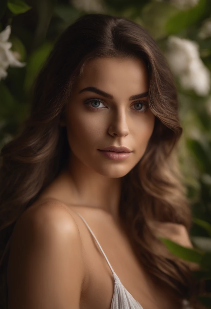 (8k, foto RAW, fotorrealista: 1,25), (brilho labial, cabelo loiro, thick lips, boca grande, olhos verdes, green pants, cinto preto, camisa social, camisa branca, Cilia, rosto brilhante, pele brilhante, melhor qualidade, Ultra high resolution, profundidade de campo, chromatic aberration, caustic, wide lighting, sombreamento natural, Kpop idol) olhando para o espectador com uma felicidade serena e divina,