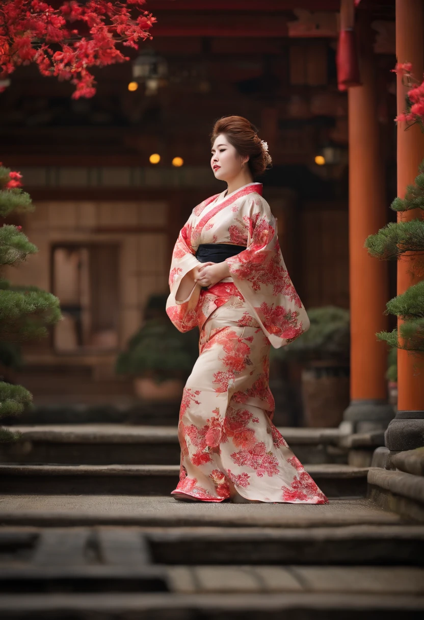 japanes、Light hair、fatness、Facing the front