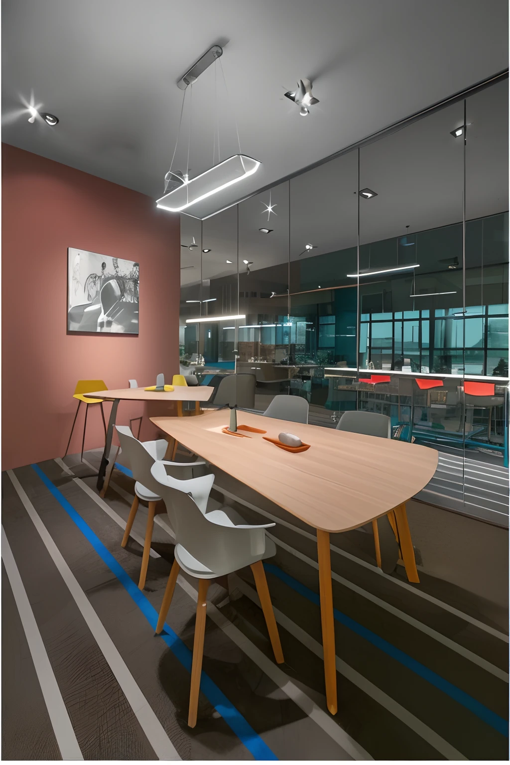 Stylish combination conference table