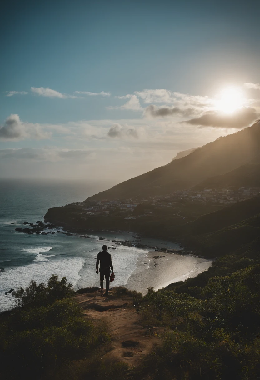 Create an image depicting this story. Como fazer Cardoso, 27 anos, cresci em uma cidade do Nordeste chamada Japaratuba/se , Where I had a difficult childhood, With my parents always fighting and my dad beating my mom. Um dia, decidi agir e fazer com que ele parasse, But I ended up pushing him and he ended up dying after hitting his head on the stairs. Com isso, I was wanted by the police.
I met a friend who took me to the favela so I could start doing illegal routes. Comecei vendendo pequenas quantidades de drogas e recebendo dinheiro sujo, Then I found that it was easy and quick to make money, But he also took a lot of risks, even running away from the police.
Com o tempo, I started going to the gang to buy more drugs and was spotted by one of the gang owner's right-hand men. He asked me if I wanted to join the family and offered me protection. Life as a fugitive was not easy, So I accepted the offer. Fui submetido a um teste, which consisted of bringing in a million dirty money. Consegui cumprir o desafio e fui recrutado.
Eu queria ir mais longe e me tornar um traficante de drogas, por isso, participei de guerras e corri riscos. Finalmente consegui me tornar um traficante, which earned me a lot of enemies inside and outside the faction. Some of them were unhappy that I had taken the place of others who had been in the faction longer.
No entanto, I have always been proactive and have fulfilled all the missions that have been given to me. I made a lot of friends and enemies too. Infelizmente, The rival faction went up the hill with a larger contingent than ours, matando todos os meus parceiros e tomando o morro para si, o que me obrigou a deixar a cidade, that's why I'm here at COMPLEX immigration asking for a visa to get back on my feet and become what I was before, um traficante bem renomado no mundo do crime.