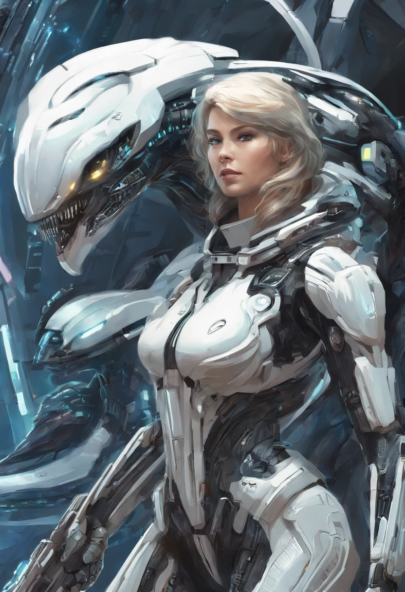 (Female Yautia:1.4), Female Predator, Biomask, Wristblades, Chakram, Shoulder Cannon, Battling Xenomorphs, Xenomorph Hive, Xenomorph Armor