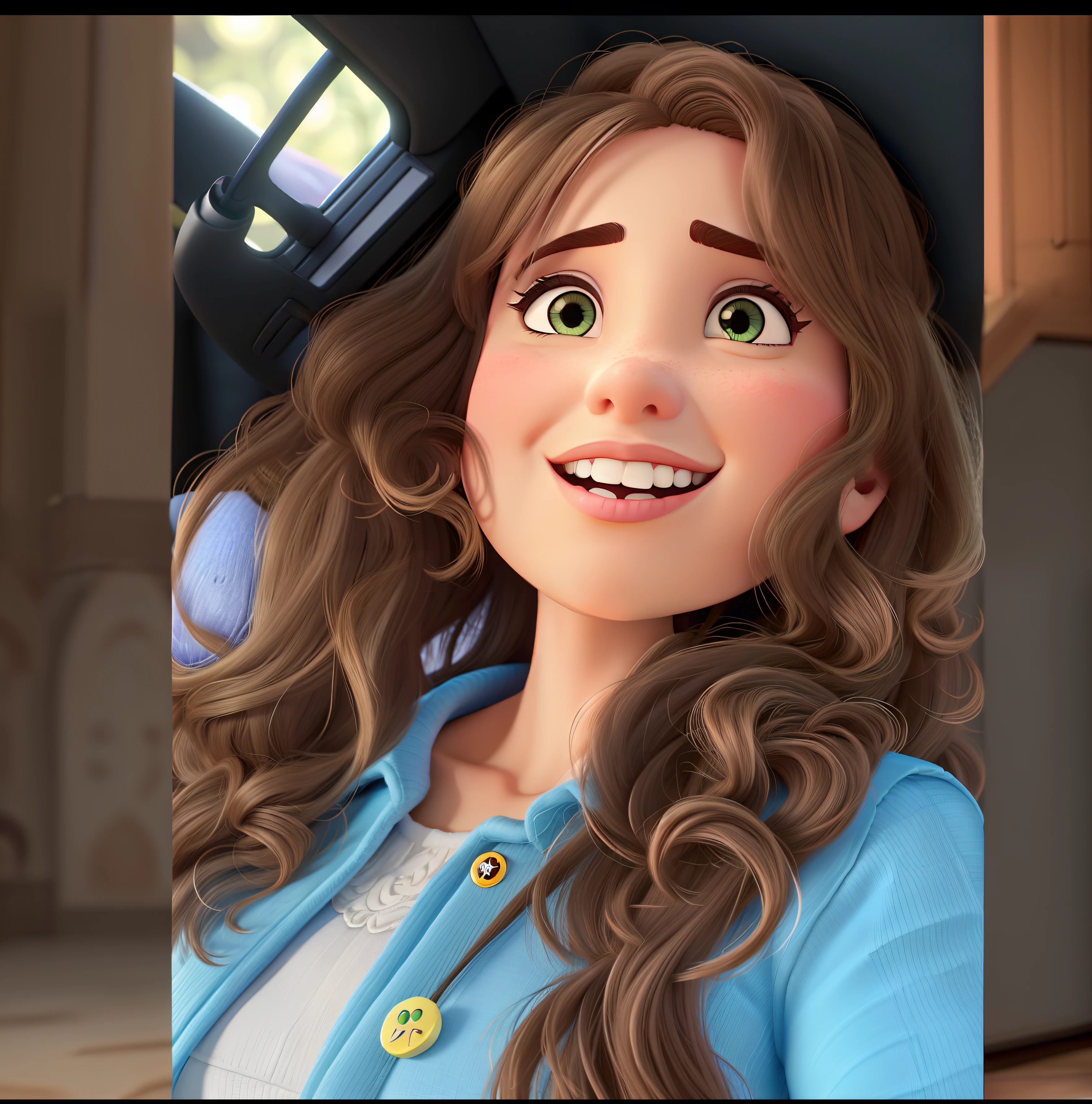 Mulher estilo pixar na capa do filme princesa e o sapo