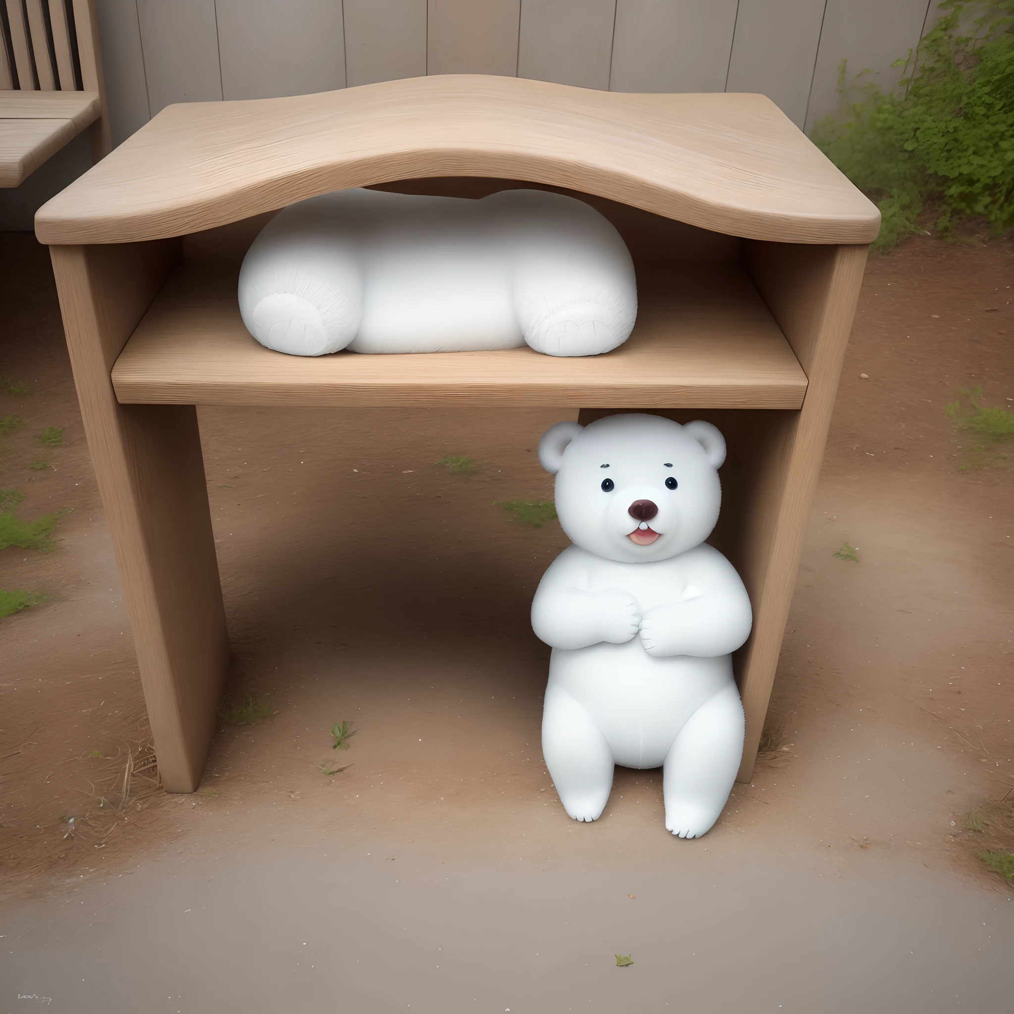 Un petit ourson blanc sur la banquise